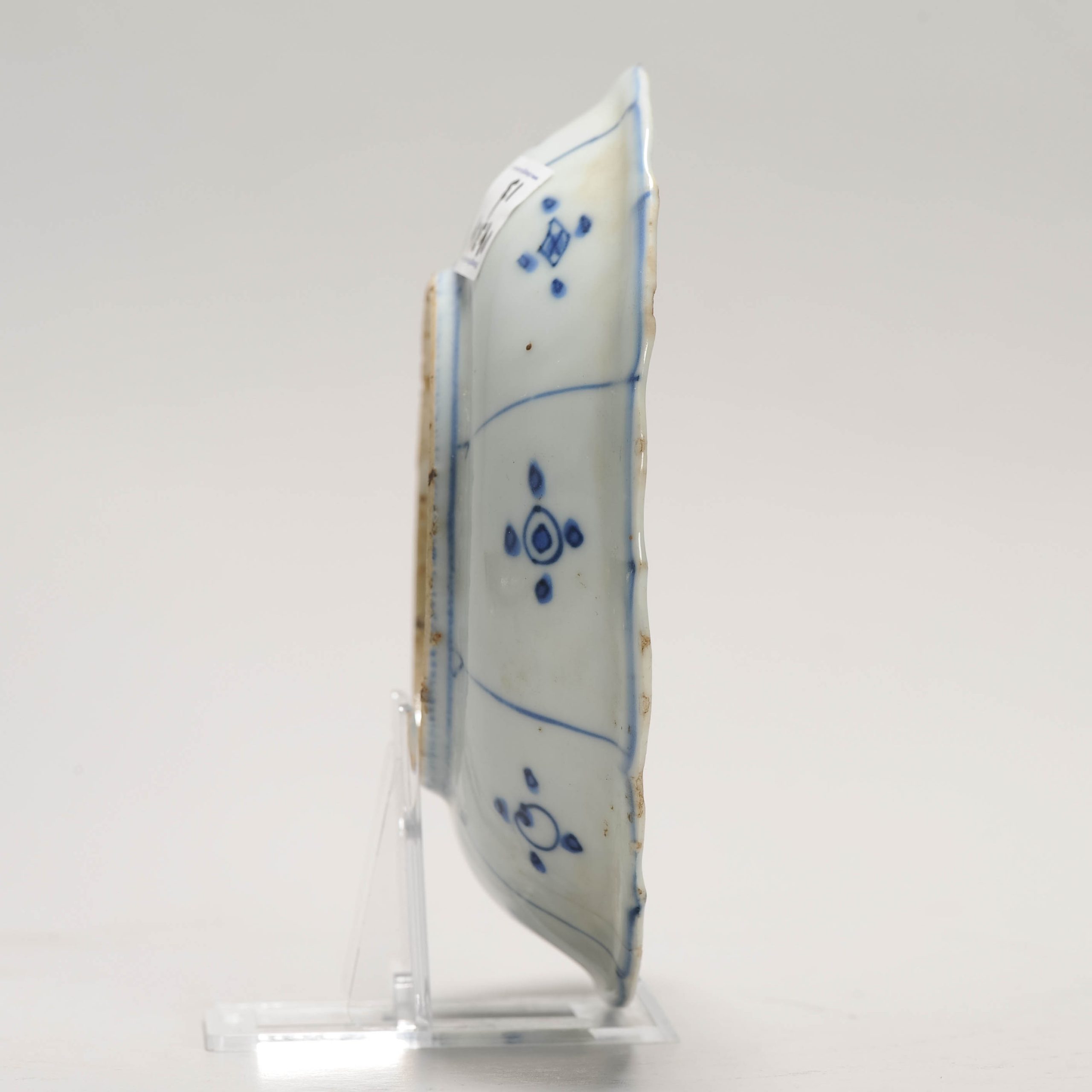 Antique Ming Period Chinese Porcelain Kraak dish symbols Fruits Flowers - Image 4