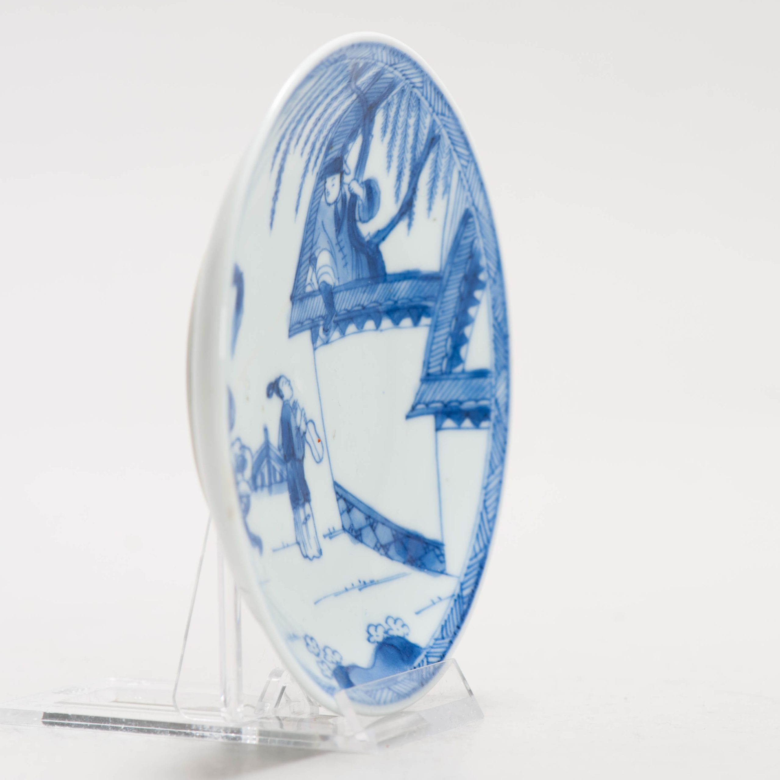 Chinese Kangxi Period Porcelain Dish Romance of the Western Chamber - Image 3