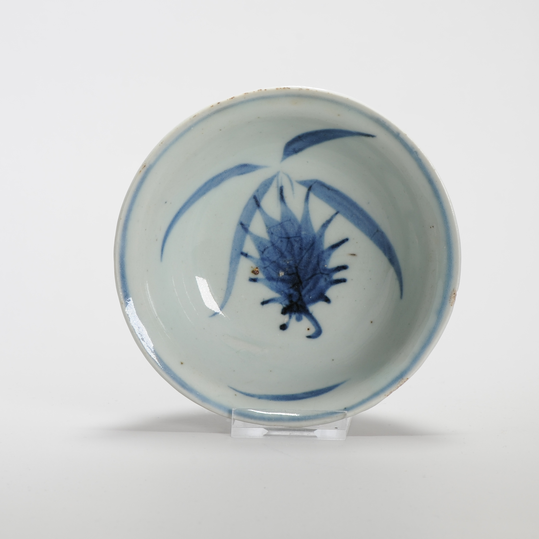 Antique Chinese Porcelain Ko Sometsuke Little Bowl Tianqi Period Pineapple - Image 4