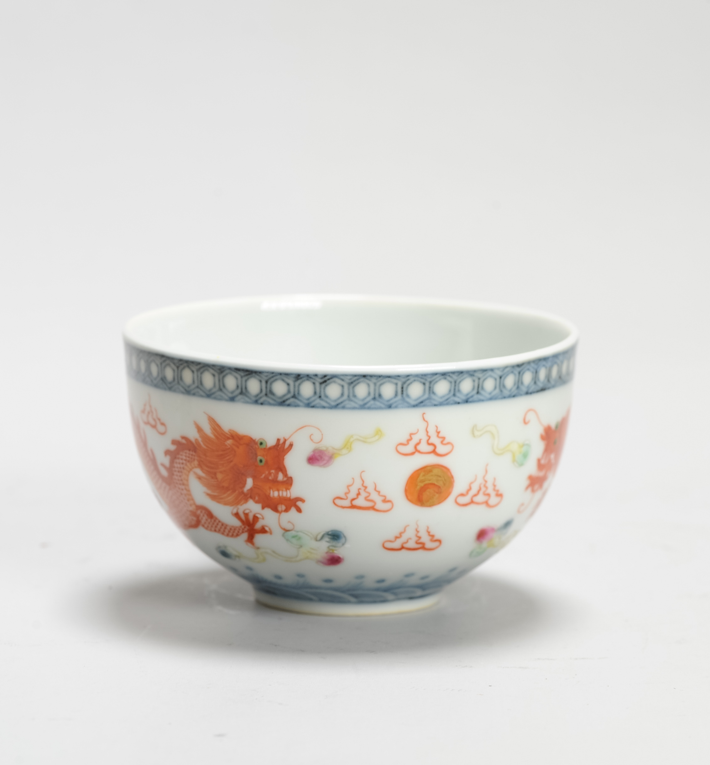 Antique 19th c Chinese Porcelain Guangxu Mark and Period Teabowl Qing Period - Image 9