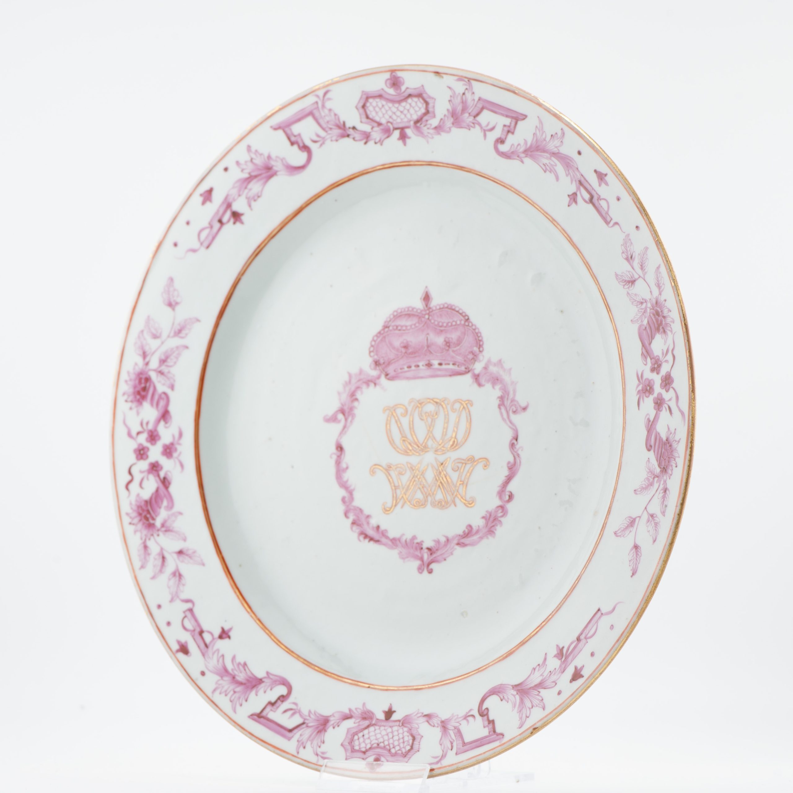 18C Qianlong period Chinese Porcelain Plate Armorial Flower Imperial Quality - Image 13
