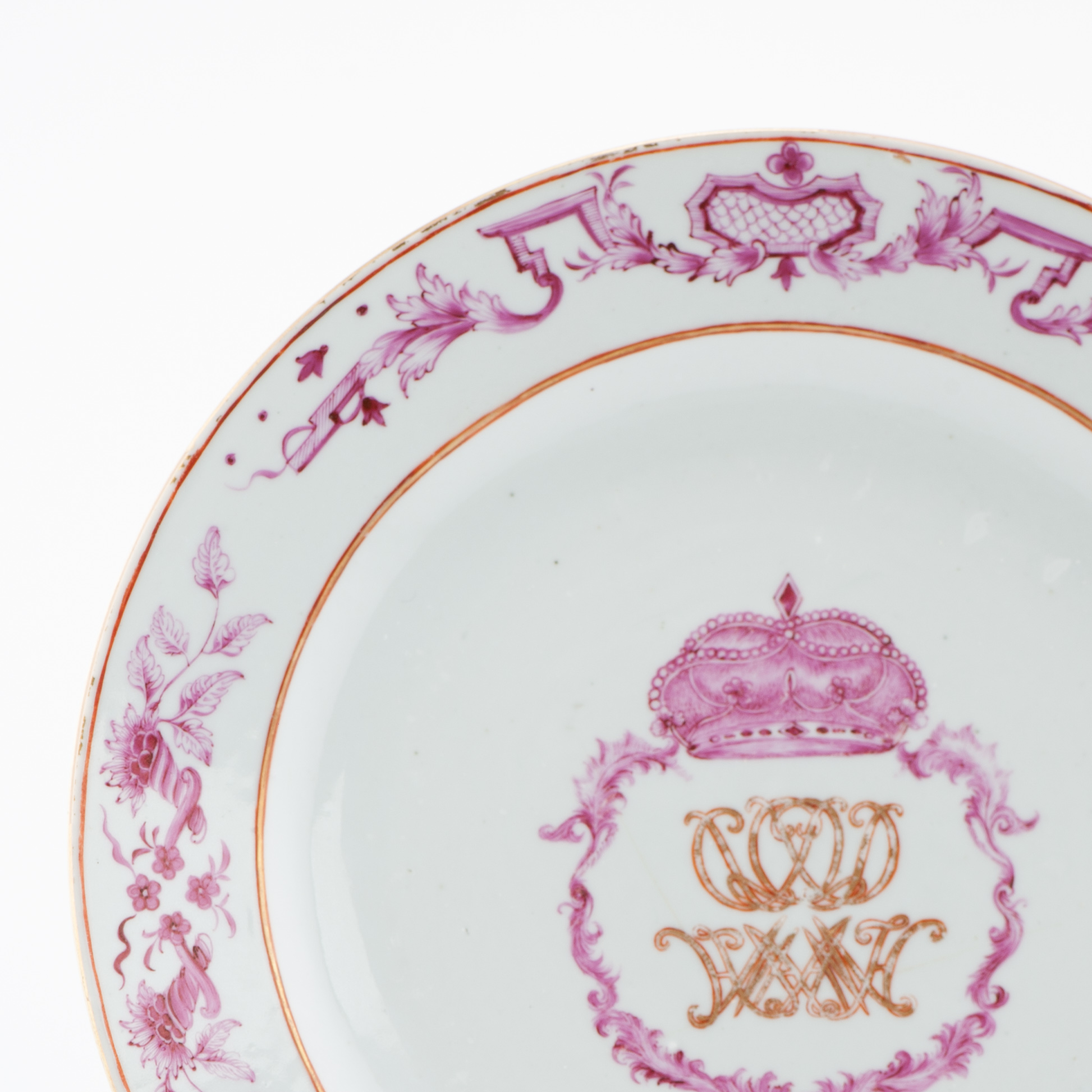 18C Qianlong period Chinese Porcelain Plate Armorial Flower Imperial Quality - Image 15