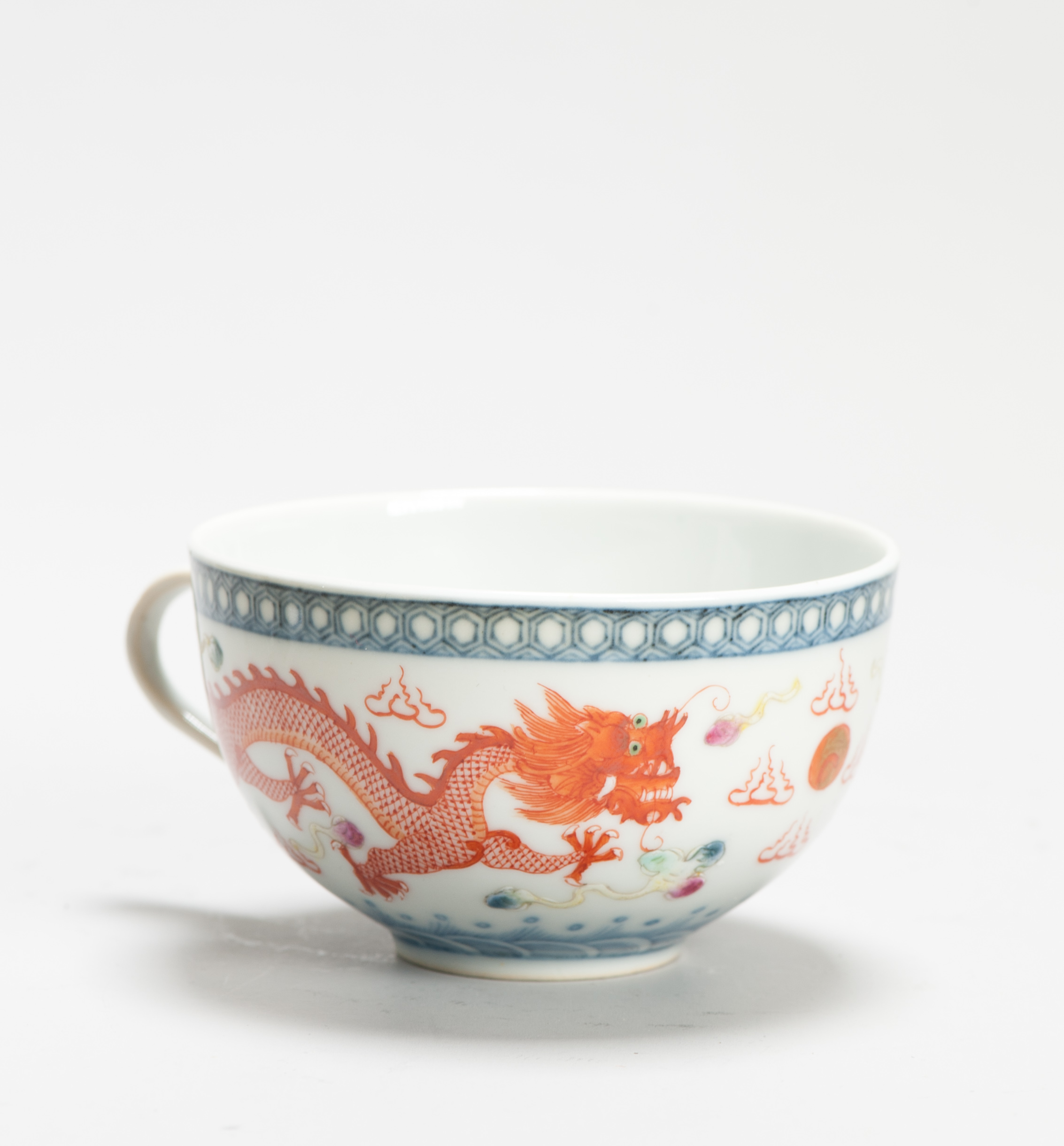 Antique 19th c Chinese Porcelain Guangxu Mark and Period Teabowl Qing Period - Image 3