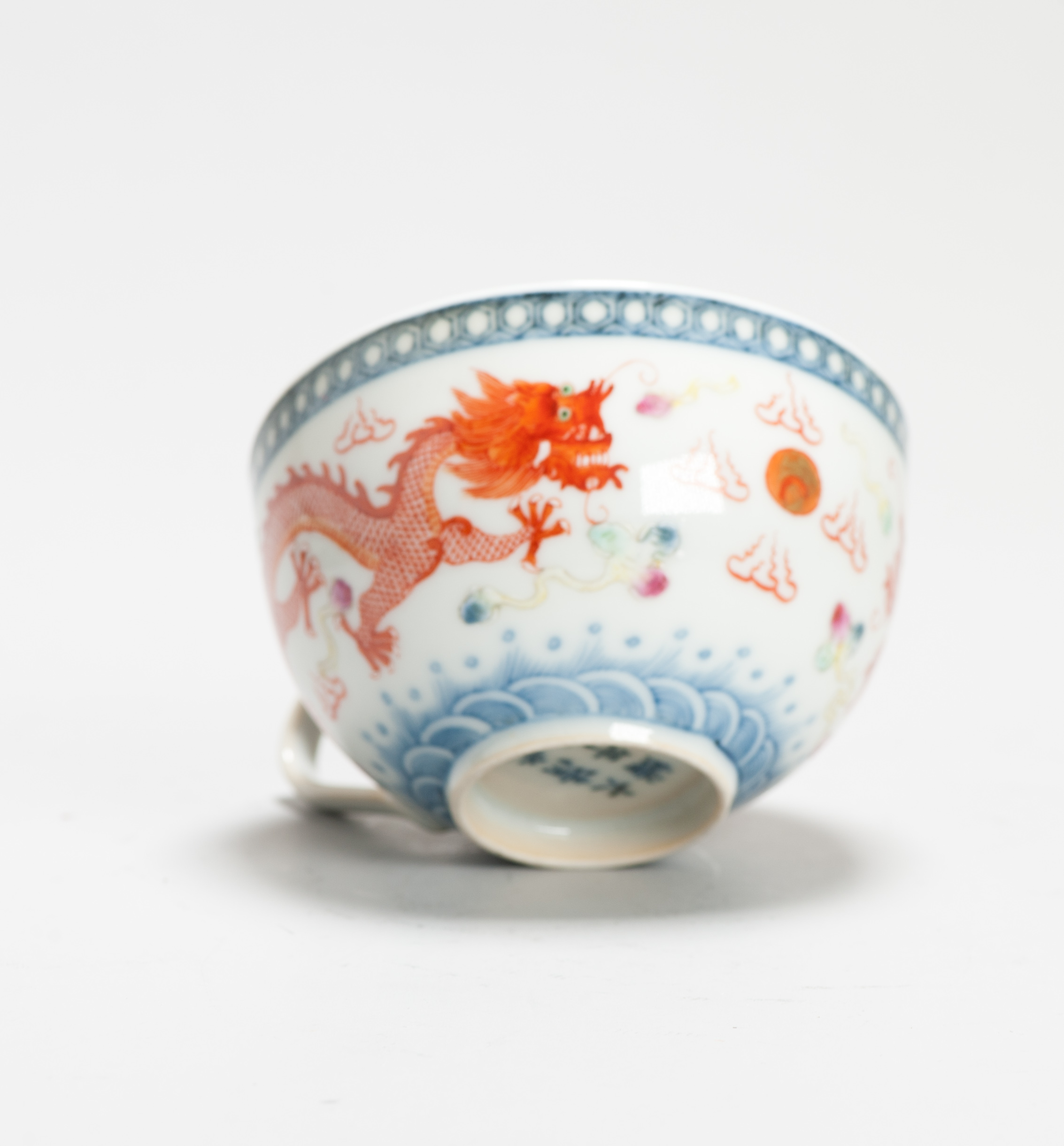Antique 19th c Chinese Porcelain Guangxu Mark and Period Teabowl Qing Period - Image 8