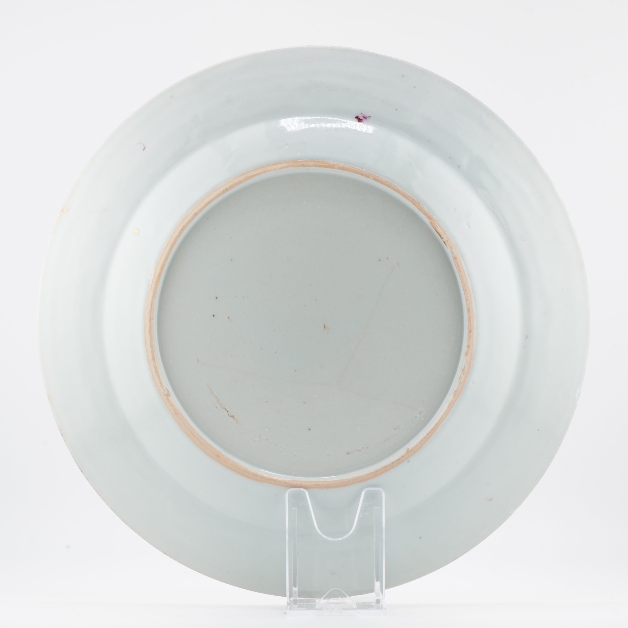 18C Qianlong period Chinese Porcelain Plate Armorial Flower Imperial Quality - Image 8