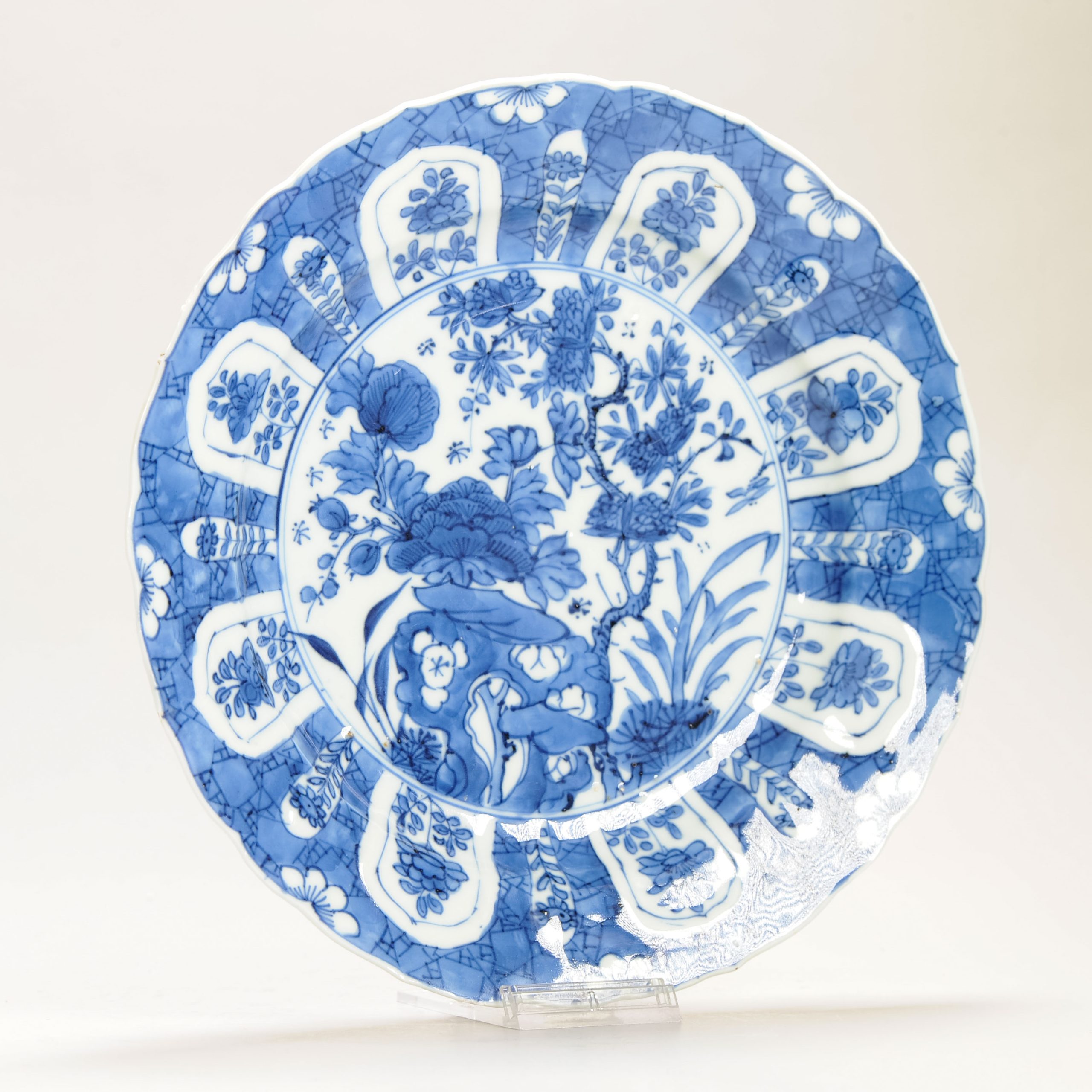Antique 1700 Chinese Kangxi Period Porcelain Dish Plate Marked Base - Image 15