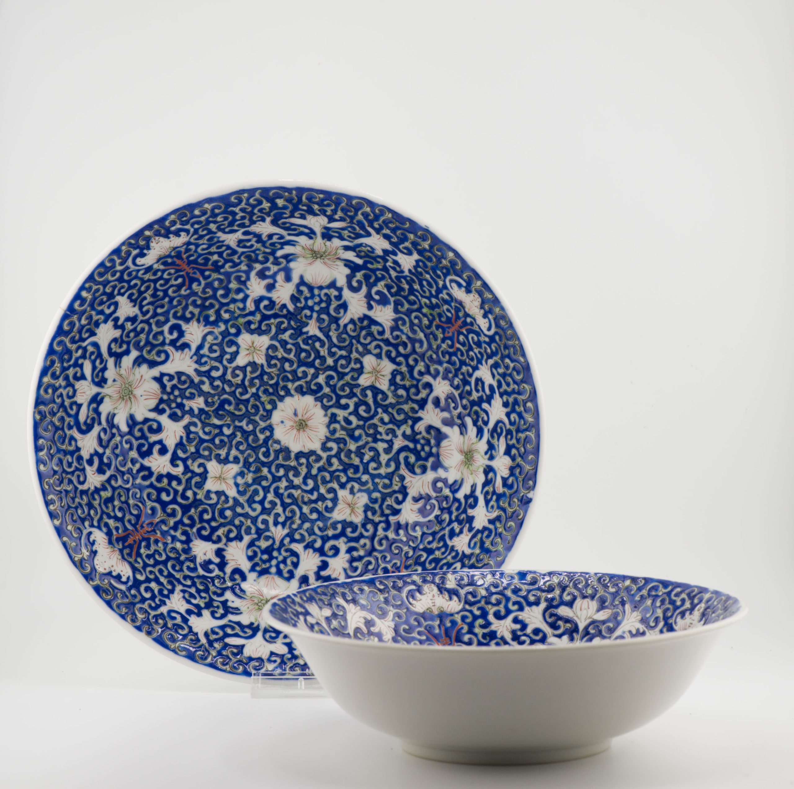 Antique 19/20th c Chinese Porcelain Guangxu Marked Bowls Qing or Republic Period - Image 12