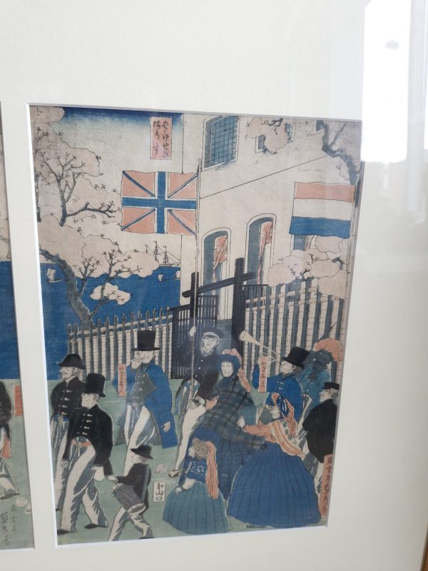 Antique Woodblock Print Utagawa Sadahide (Japanese, 1807 – ca. 1873). Procession of People of 5 Countries - Image 14