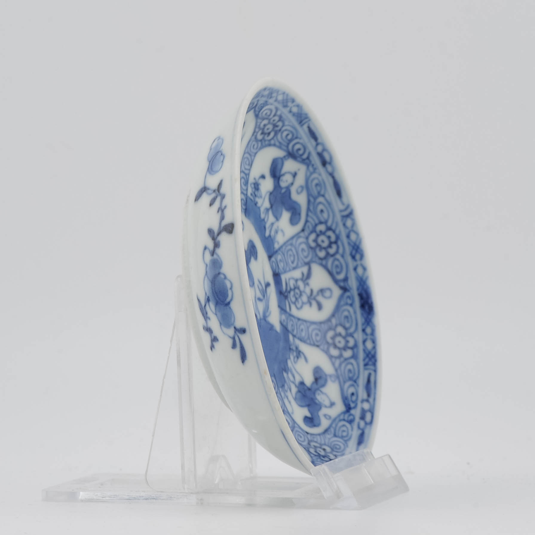 Antique Chinese Porcelain Kangxi Period Porcelain Dish Zotjes Children Marked - Image 3