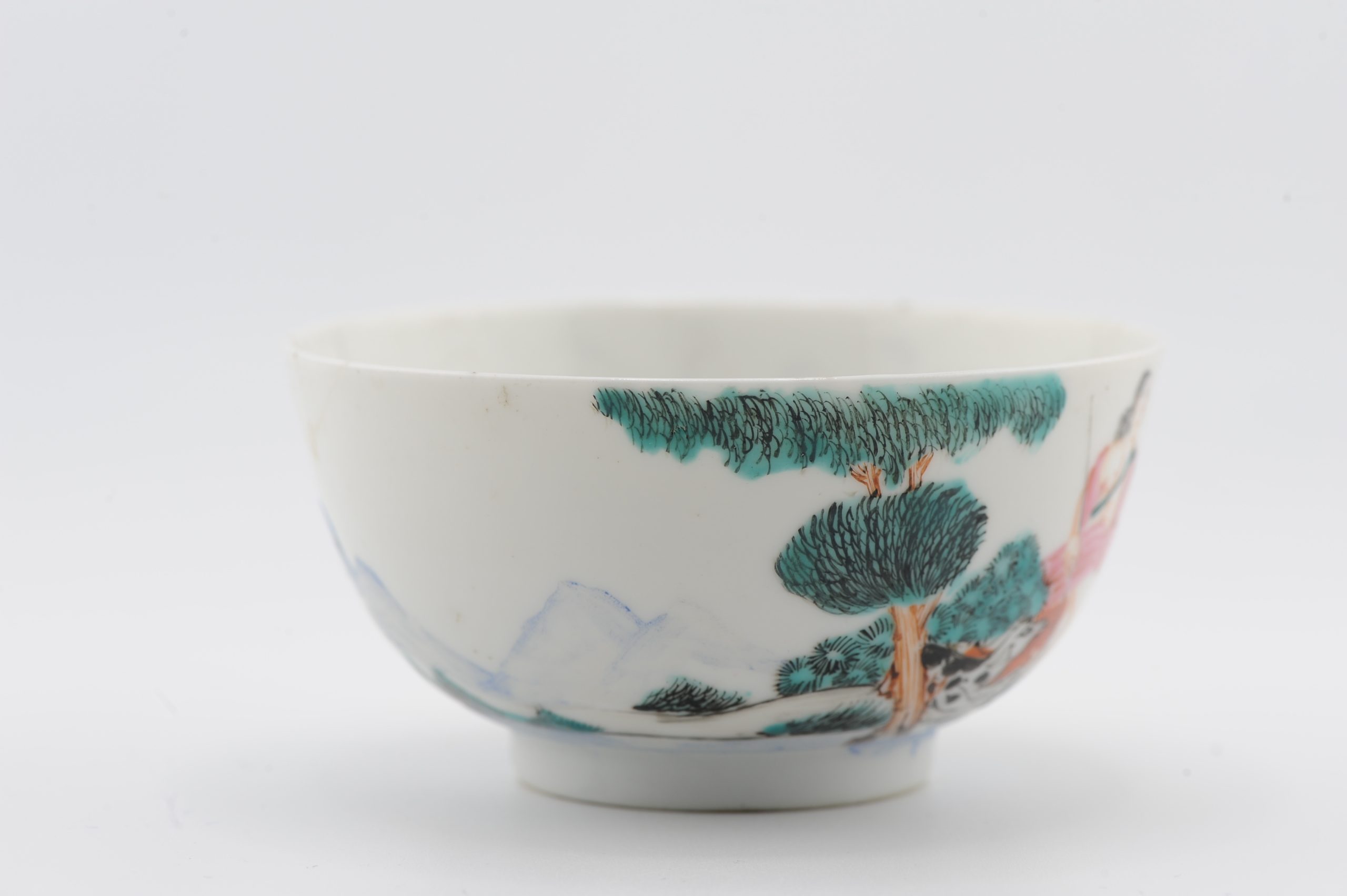 Antique 18C Chinese Porcelain Paris Judgement Qianlong Bowl Chine de Commande - Image 10