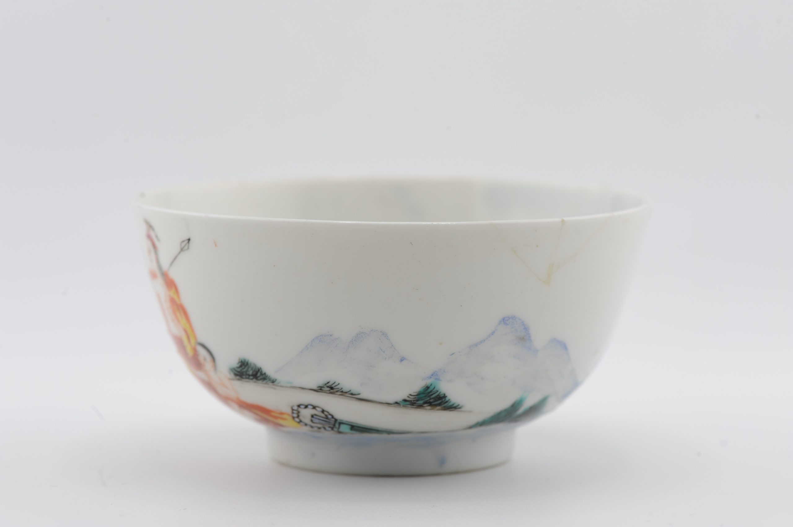 Antique 18C Chinese Porcelain Paris Judgement Qianlong Bowl Chine de Commande - Image 13