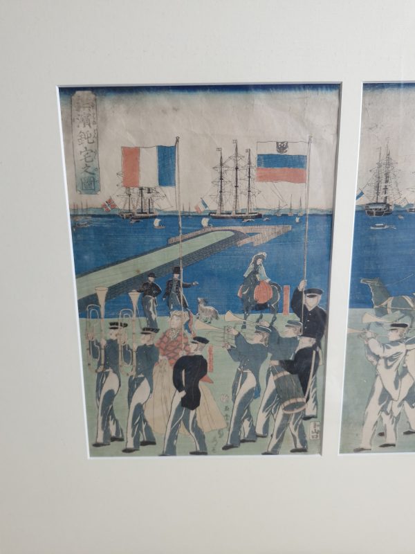 Antique Woodblock Print Utagawa Sadahide (Japanese, 1807 – ca. 1873). Procession of People of 5 Countries - Image 16