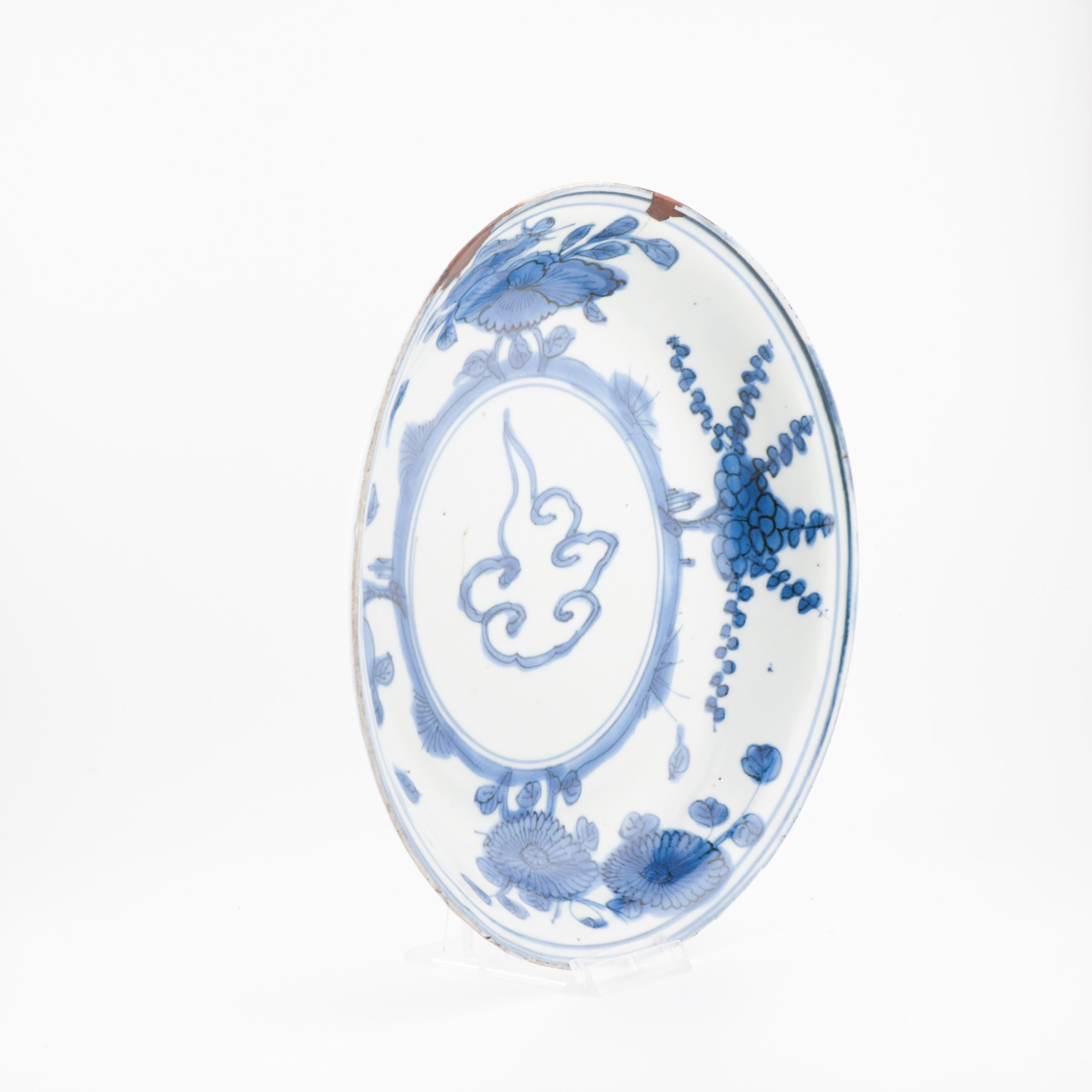 Antique Chinese Porcelain 17C Porcelain Ming Transitional Kosometsuke Dish