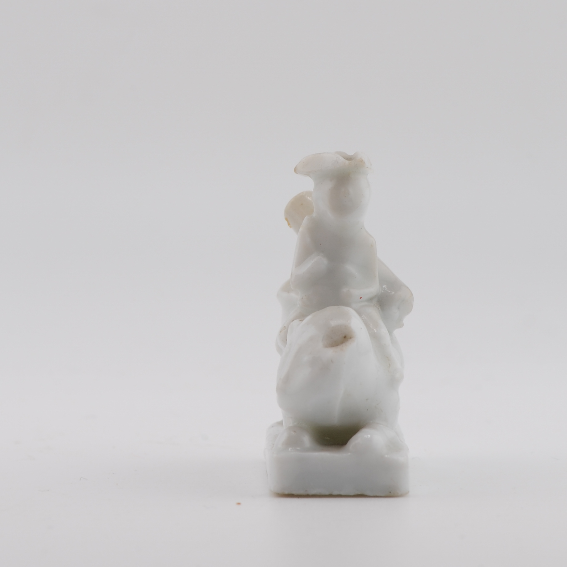 Antique Pair 17th C Dehua Blanc de Chine Whistles European figure and Lion Dutchman - Image 7