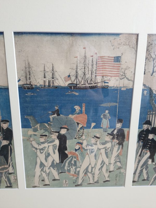 Antique Woodblock Print Utagawa Sadahide (Japanese, 1807 – ca. 1873). Procession of People of 5 Countries - Image 15