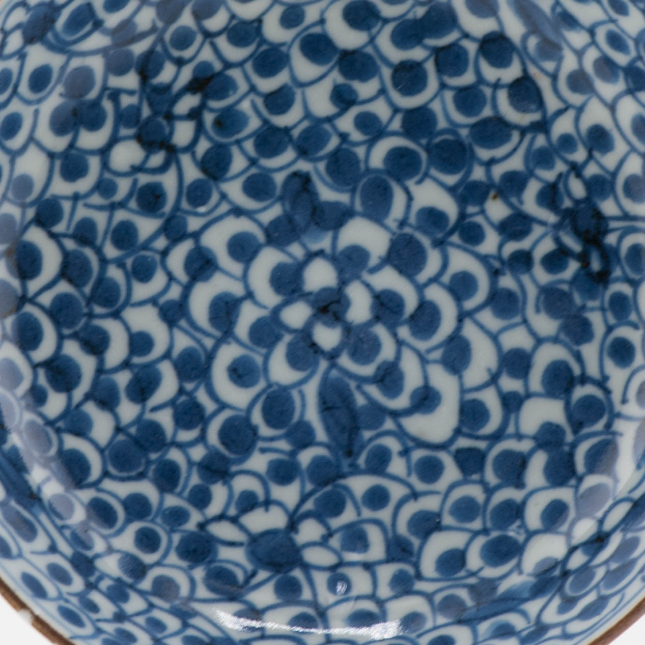 Antique Chinese Porcelain Kangxi Period China Dish Plate Frog Drill - Image 5
