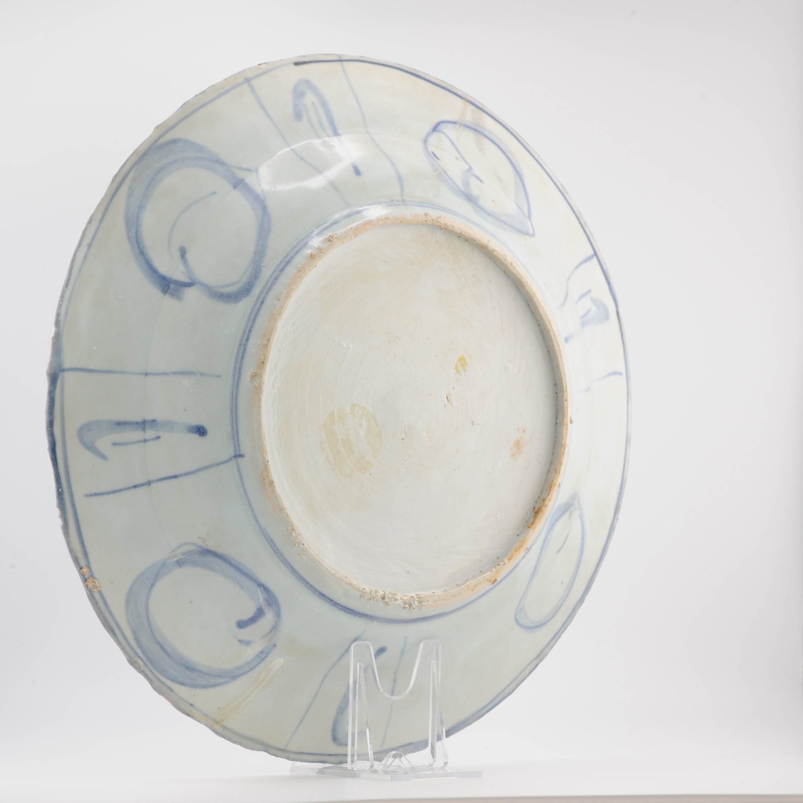 27CM Antique Chinese Porcelain Hatcher Cargo Kraak Large dish Valuables - Image 8