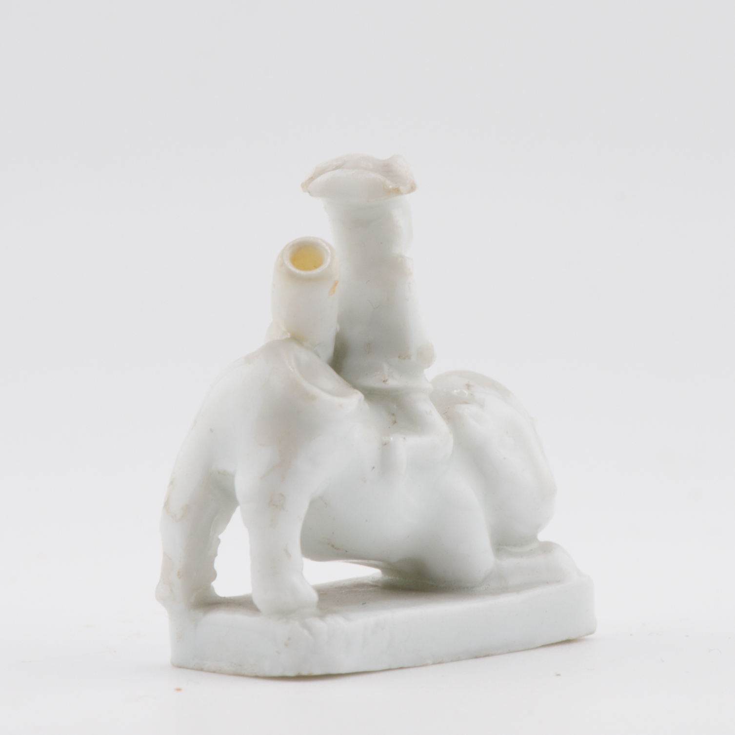 Antique Pair 17th C Dehua Blanc de Chine Whistles European figure and Lion Dutchman - Image 10