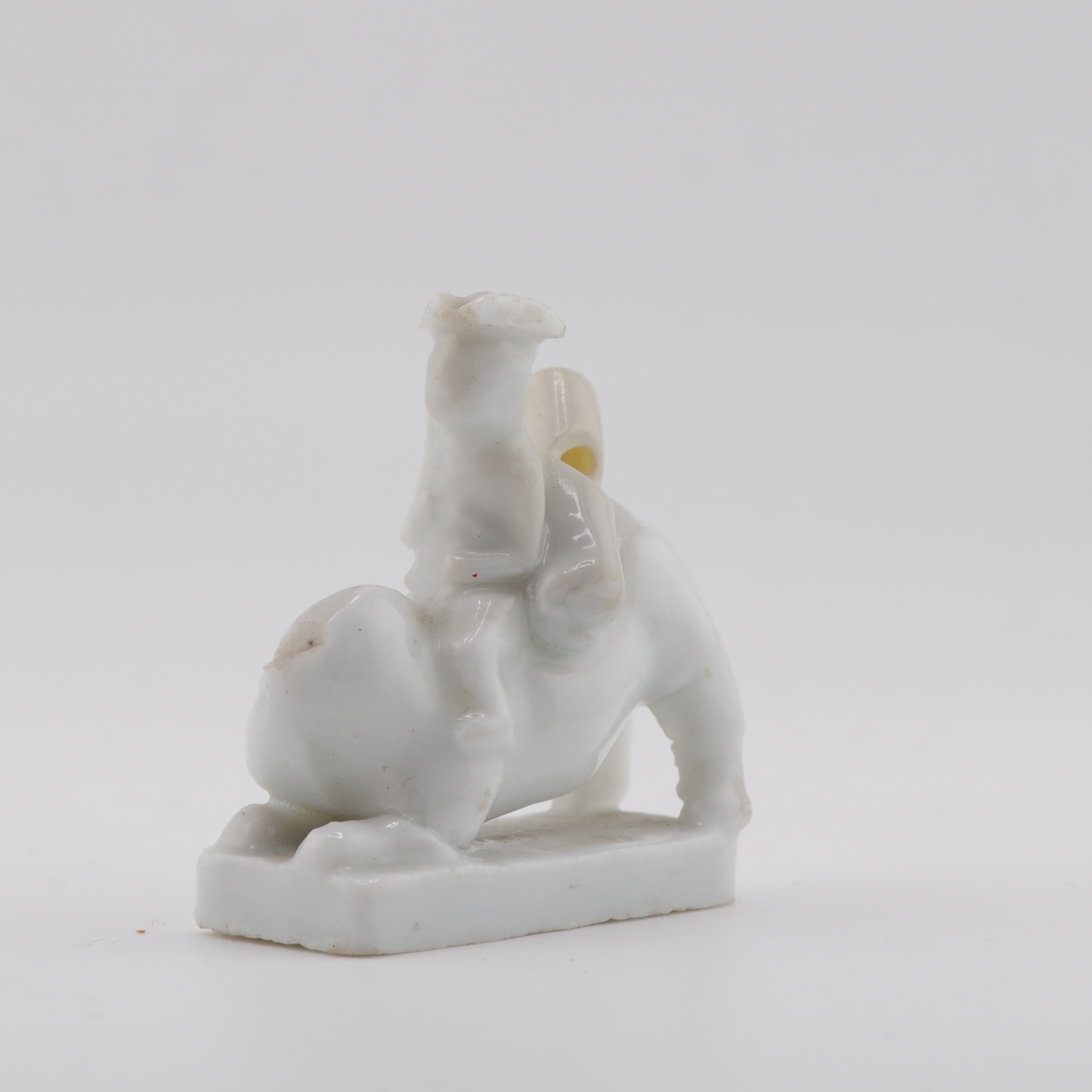 Antique Pair 17th C Dehua Blanc de Chine Whistles European figure and Lion Dutchman - Image 8