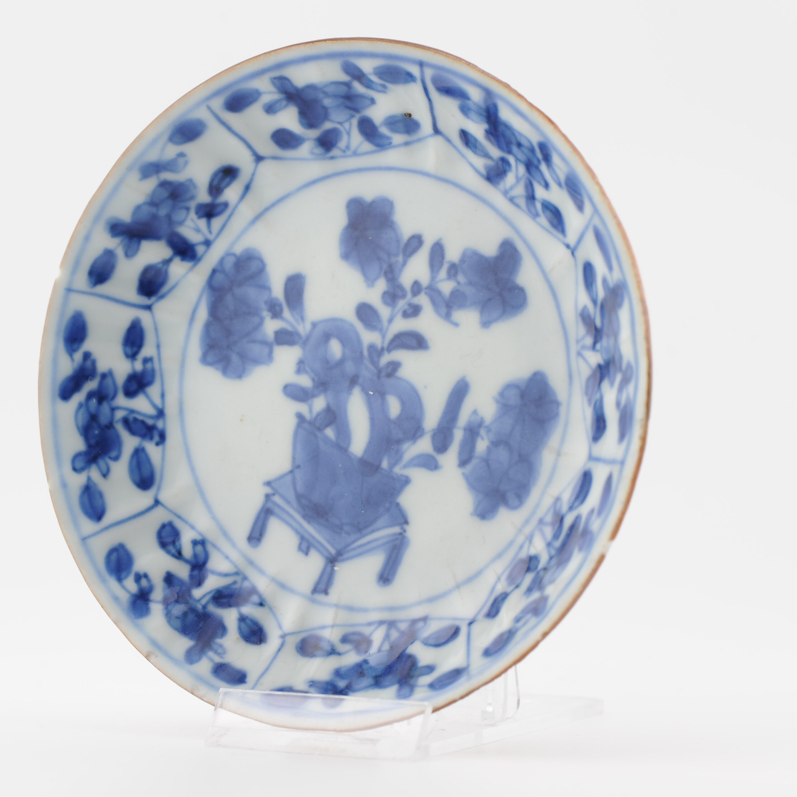 18C Kangxi/Yongzheng period Chinese Porcelain Batavian Cobalt Dish China - Image 13