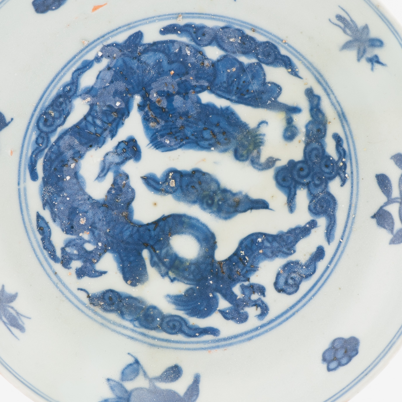 Antique Chinese Porcelain 16th century Zhengde or Jiajing plate with Coin mark - Image 7