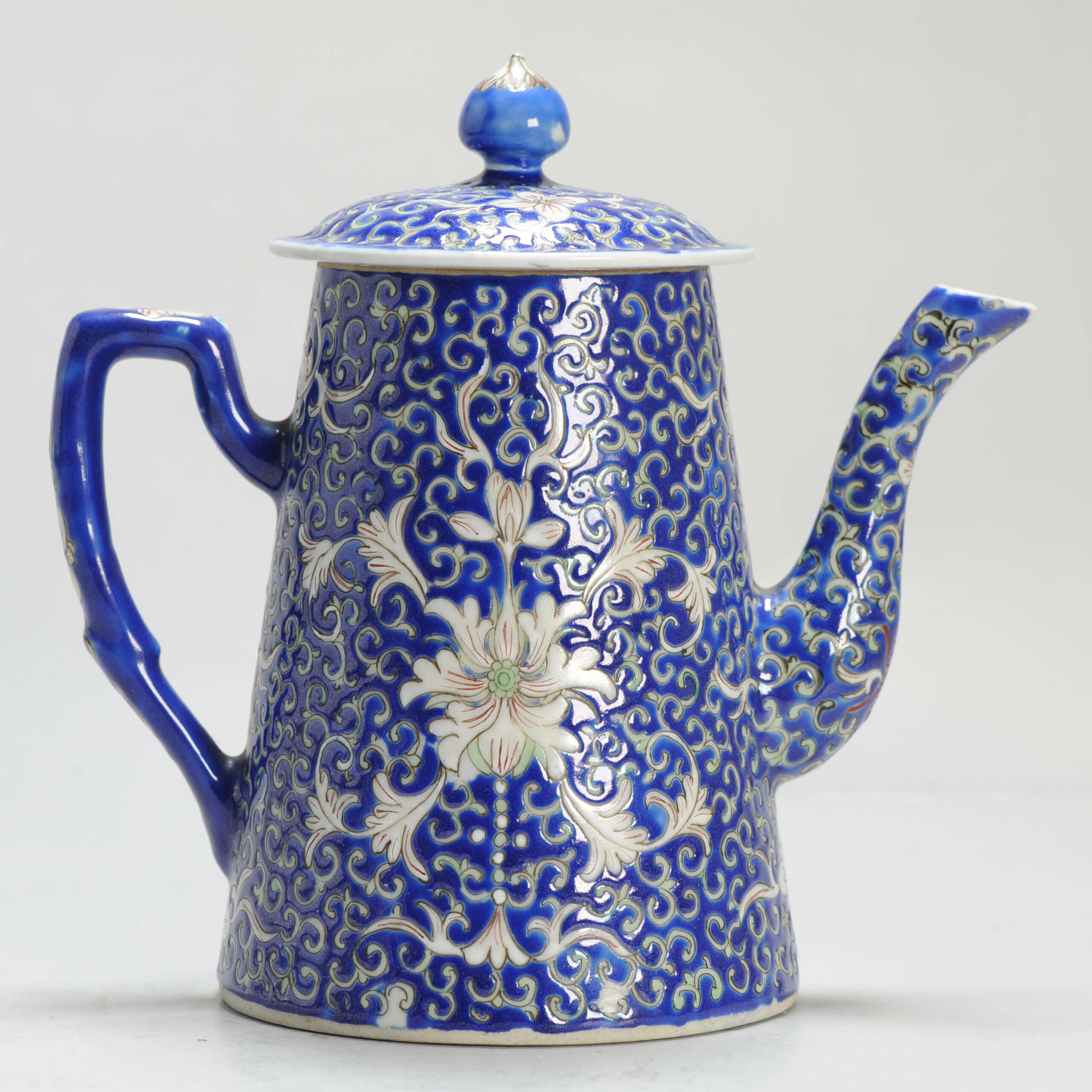 Antique 1920C Chinese Porcelain Guangxu Marked Teapot Qing/Republic Period - Image 7