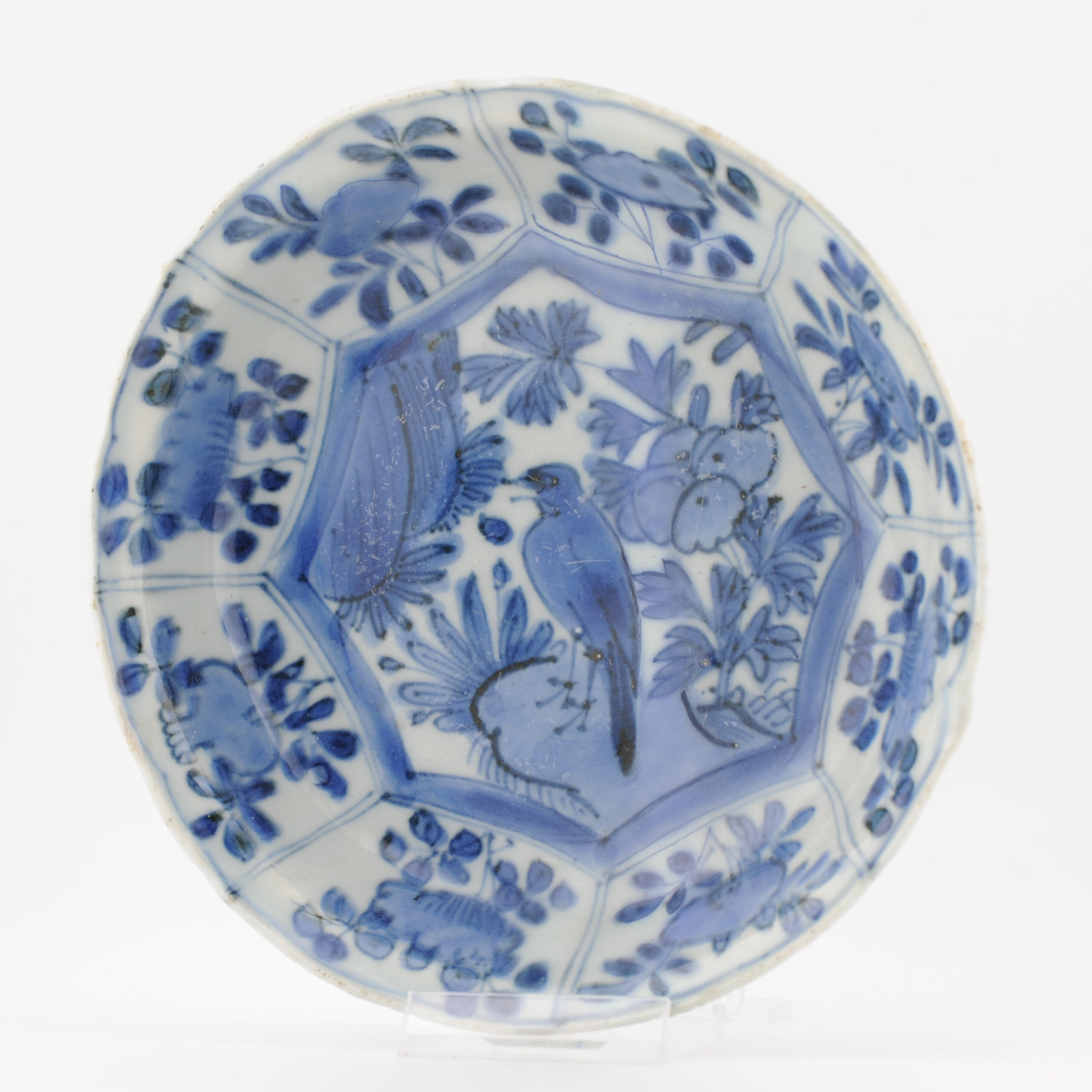 Top Quality Wanli Antique Ming Period Chinese Porcelain Kraak Plate Bird - Image 2