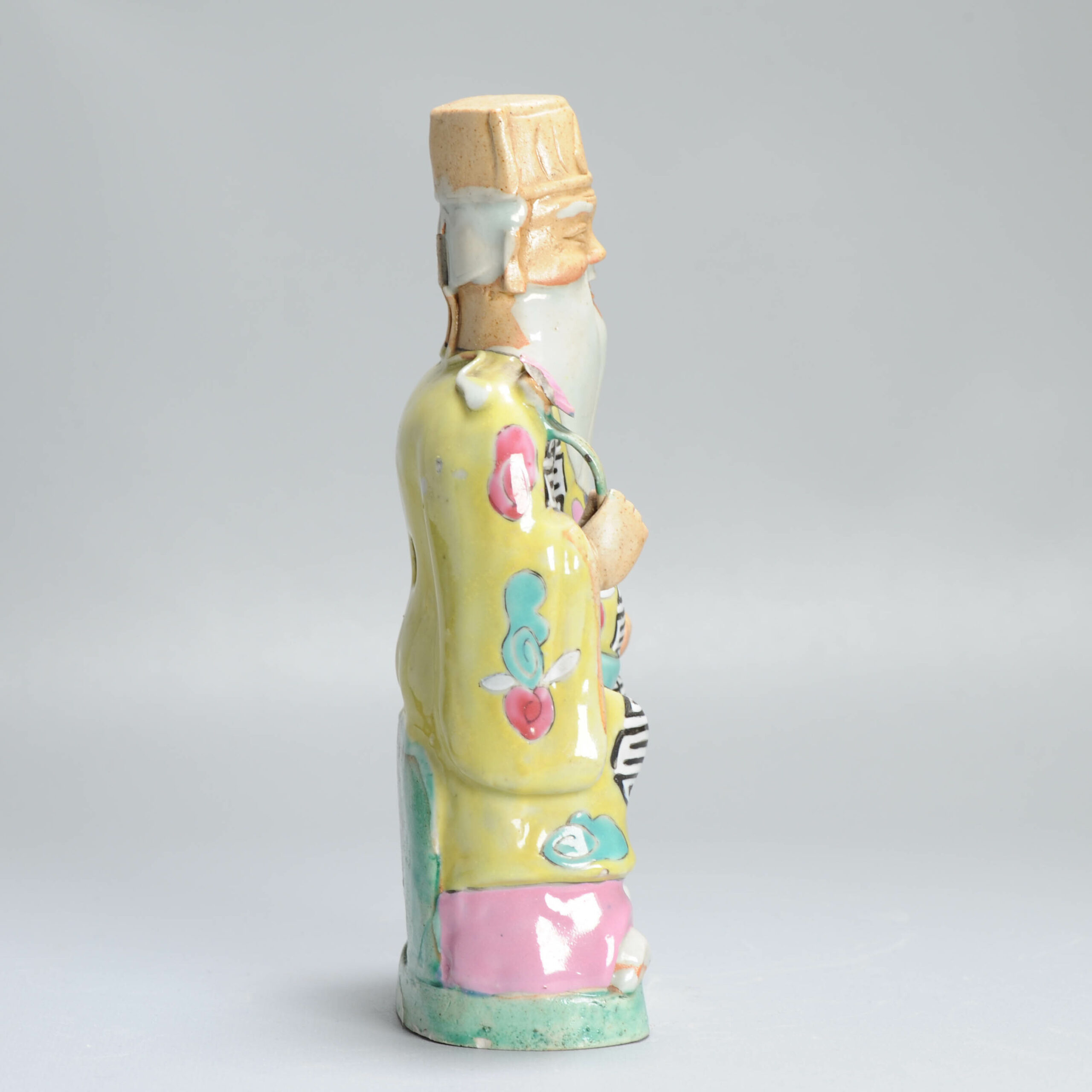 Antique Ca 1800 period Chinese Statue Porcelain Shou Loa Chinese Shou - Image 3