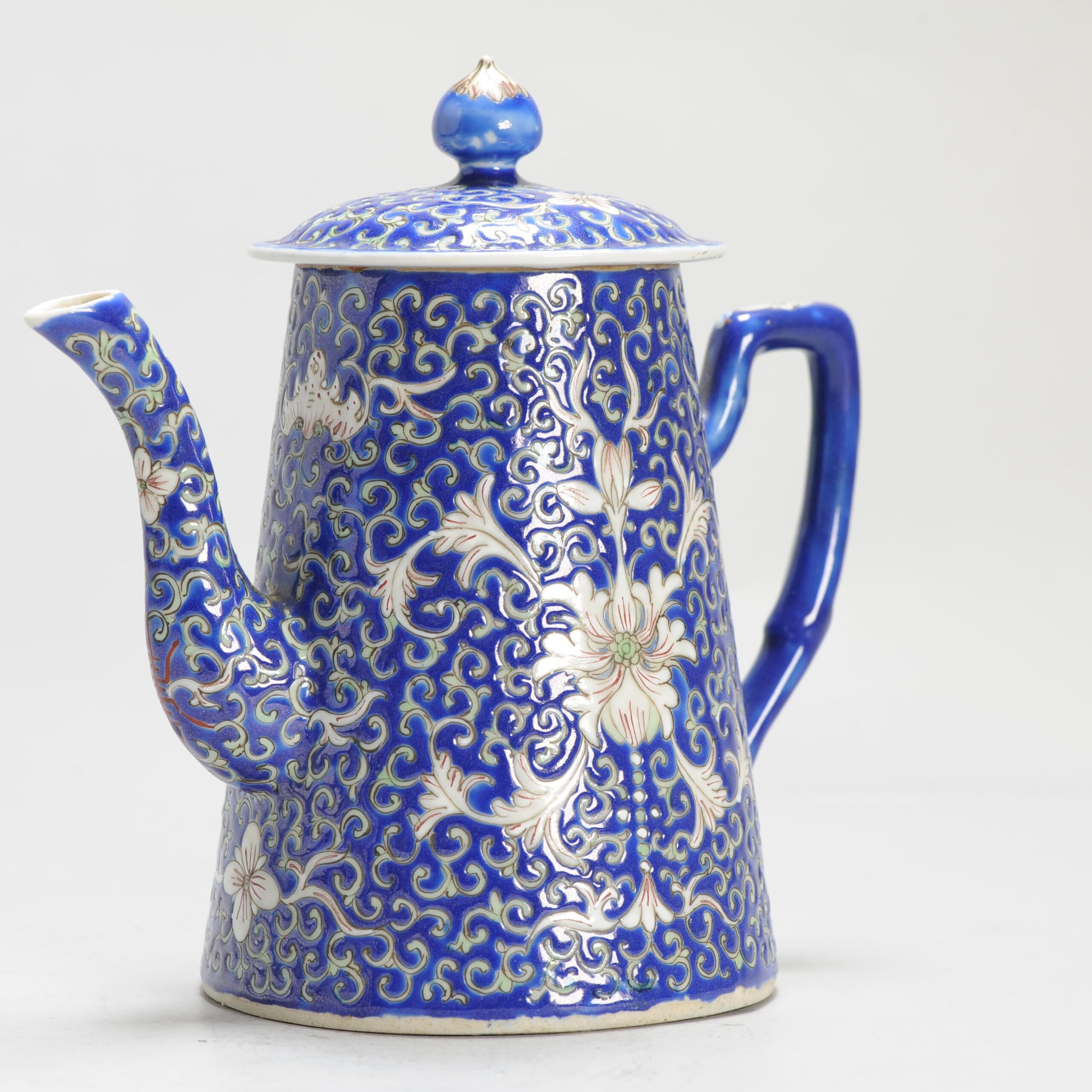 Antique 1920C Chinese Porcelain Guangxu Marked Teapot Qing/Republic Period - Image 2