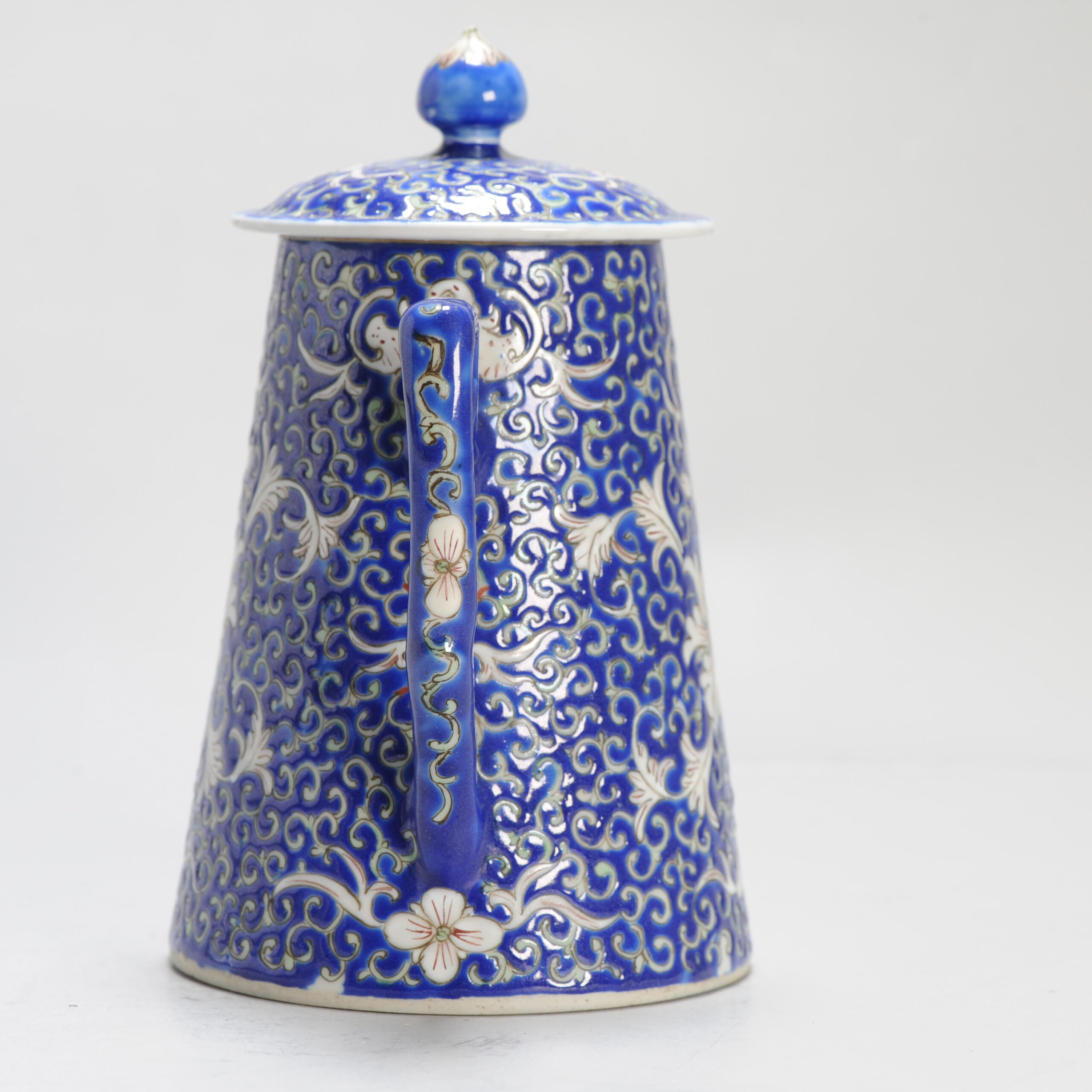 Antique 1920C Chinese Porcelain Guangxu Marked Teapot Qing/Republic Period - Image 10