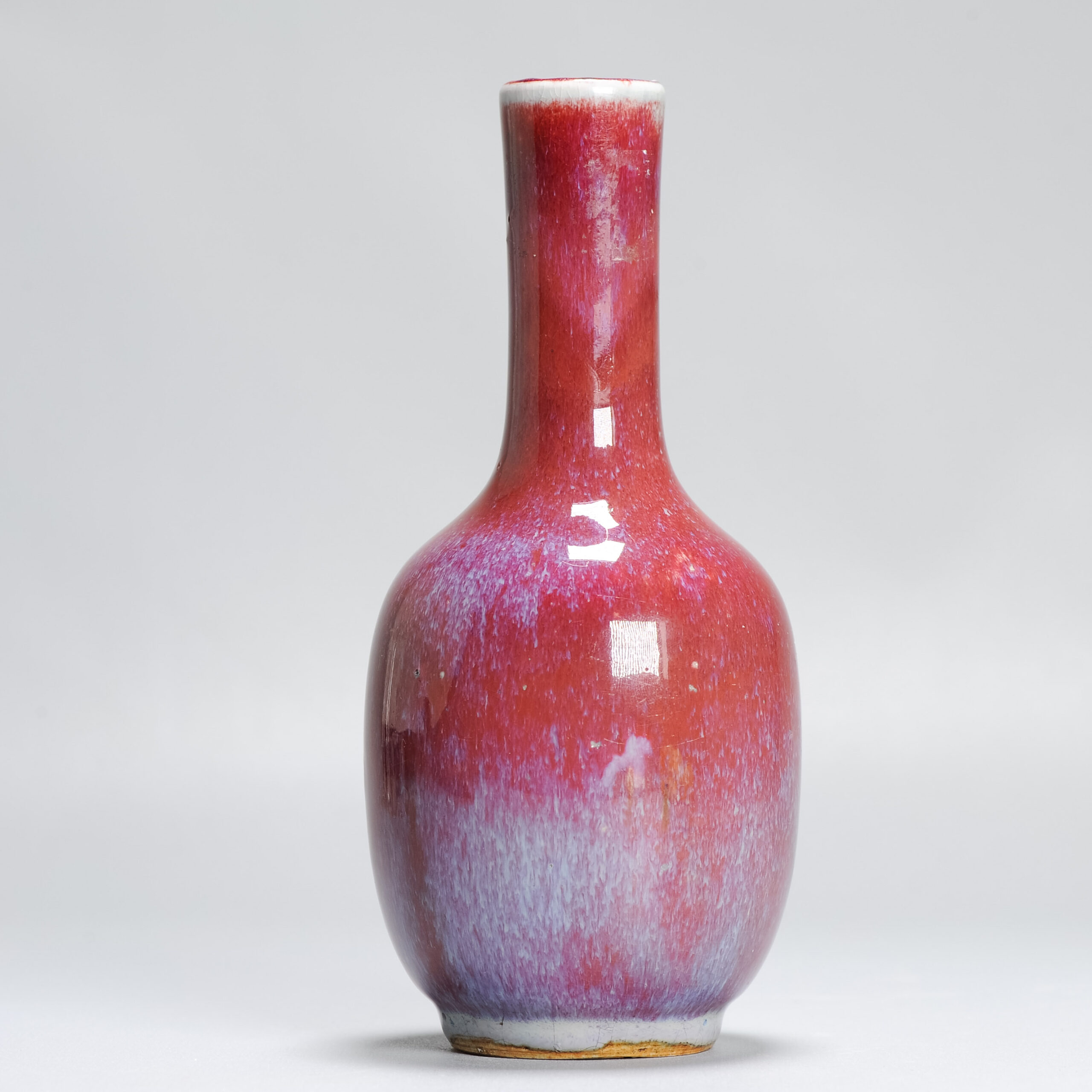 Antique 18/19C Chinese Porcelain Langyao/Sang de Bouef Vase Red China Monochrome - Image 8