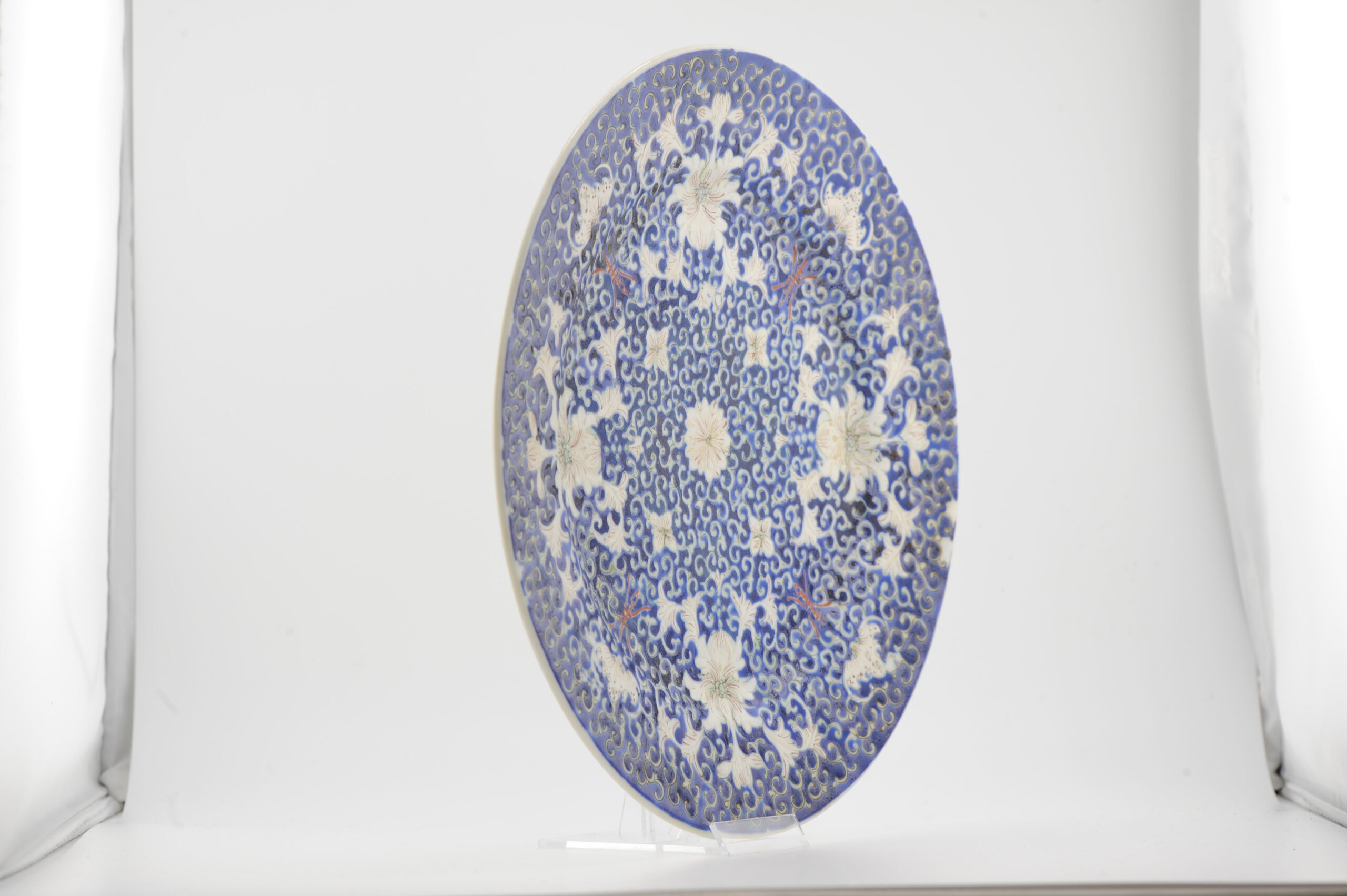 Antique 19/20C Chinese Porcelain Guangxu Marked Plate Qing/Republic - Image 3