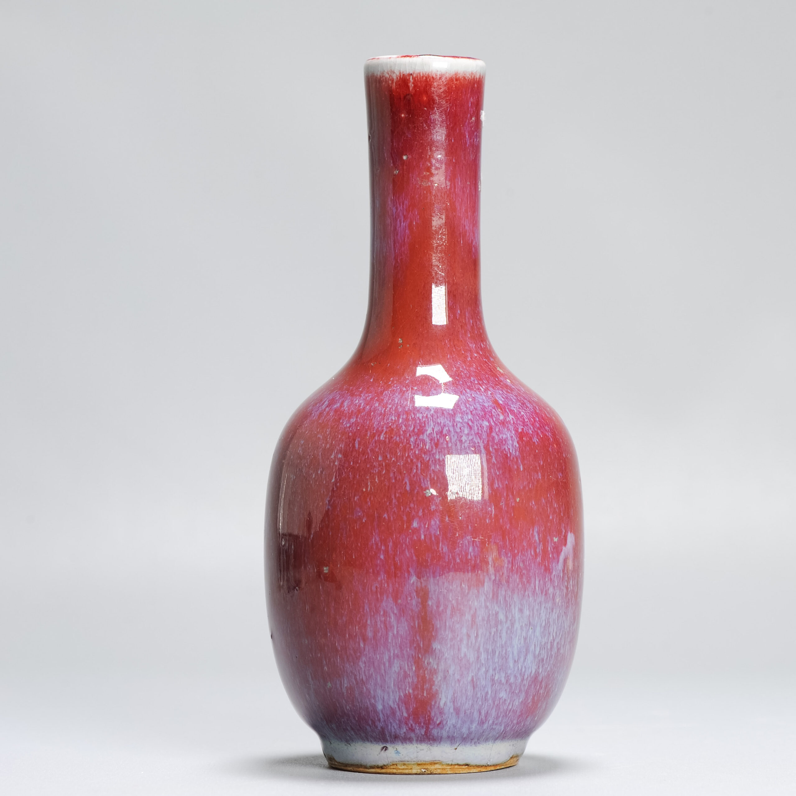 Antique 18/19C Chinese Porcelain Langyao/Sang de Bouef Vase Red China Monochrome - Image 10