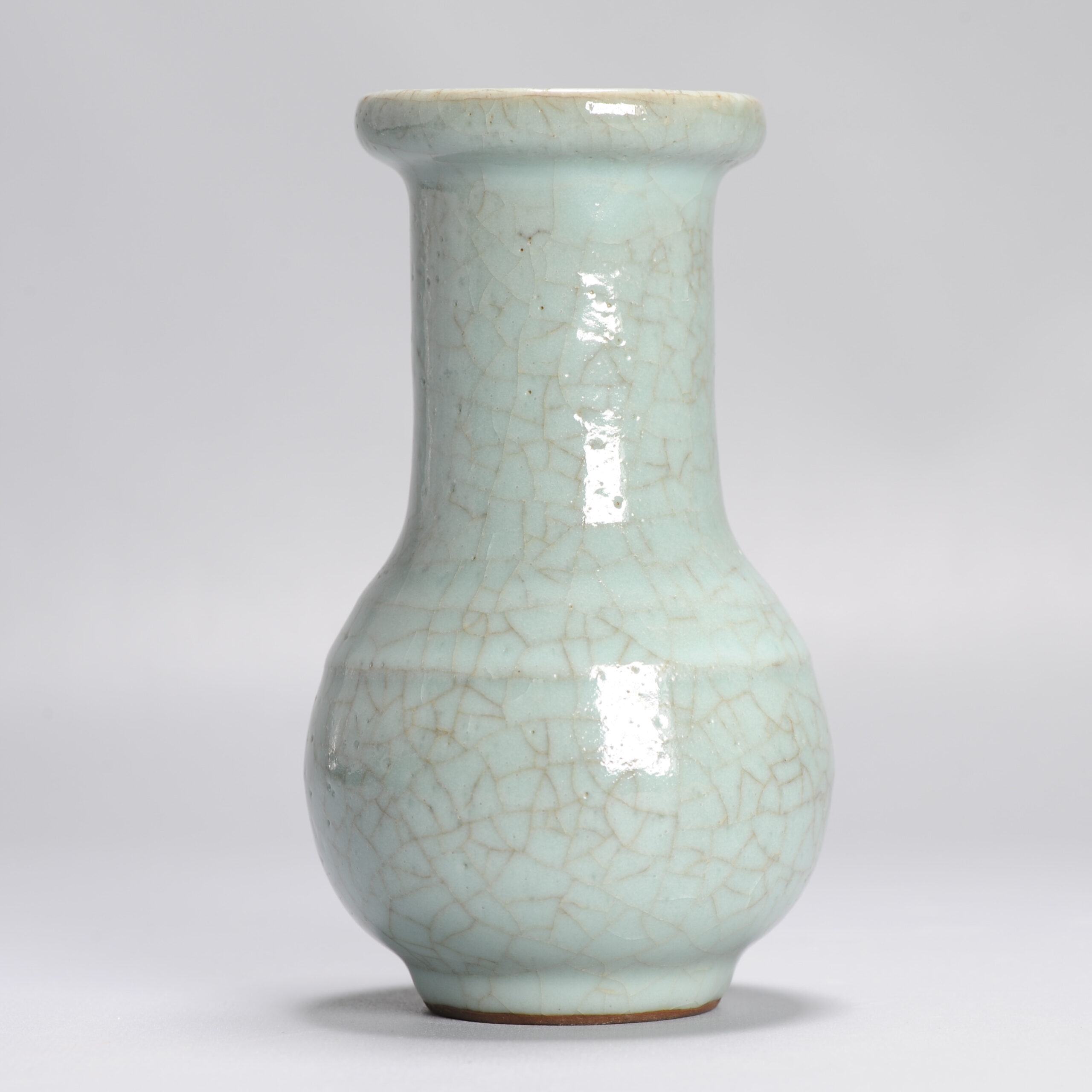 Antique 18/19C Chinese Porcelain Ge/Guan Vase Green China Monochrome - Image 7