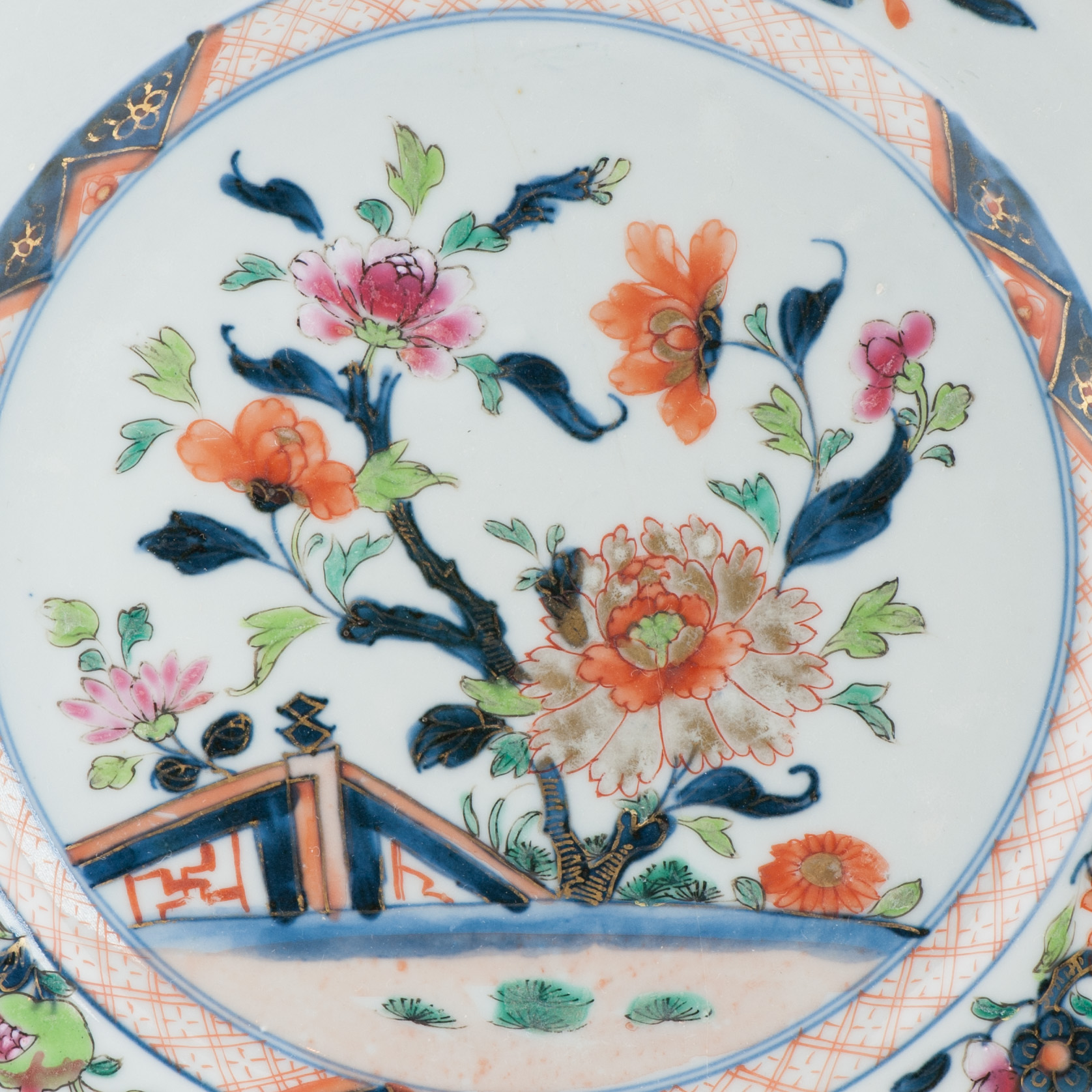 18C Yongzheng/Qianlong Chinese Porcelain Plate Valuables Verte Fencai - Image 13
