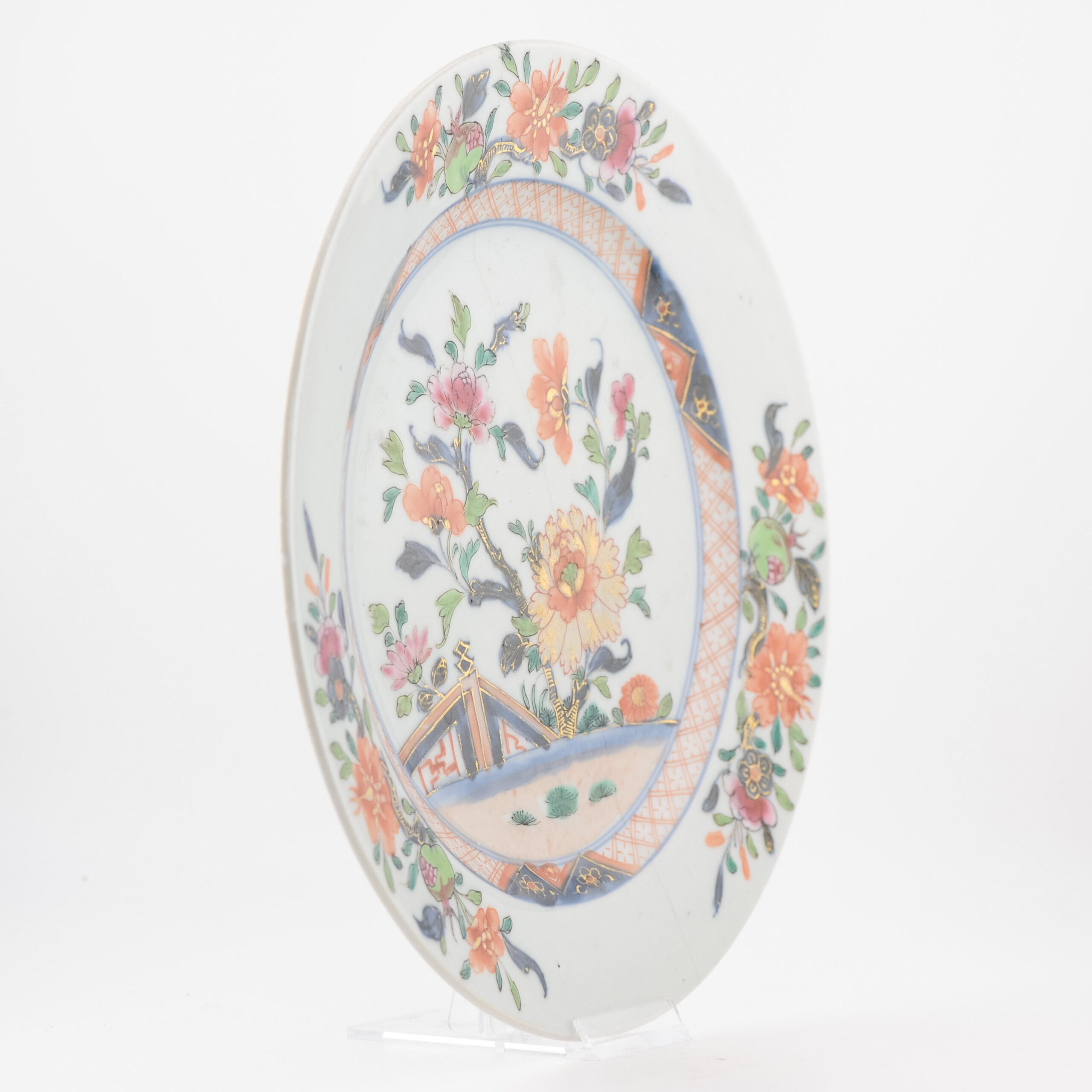 18C Yongzheng/Qianlong Chinese Porcelain Plate Valuables Verte Fencai - Image 3