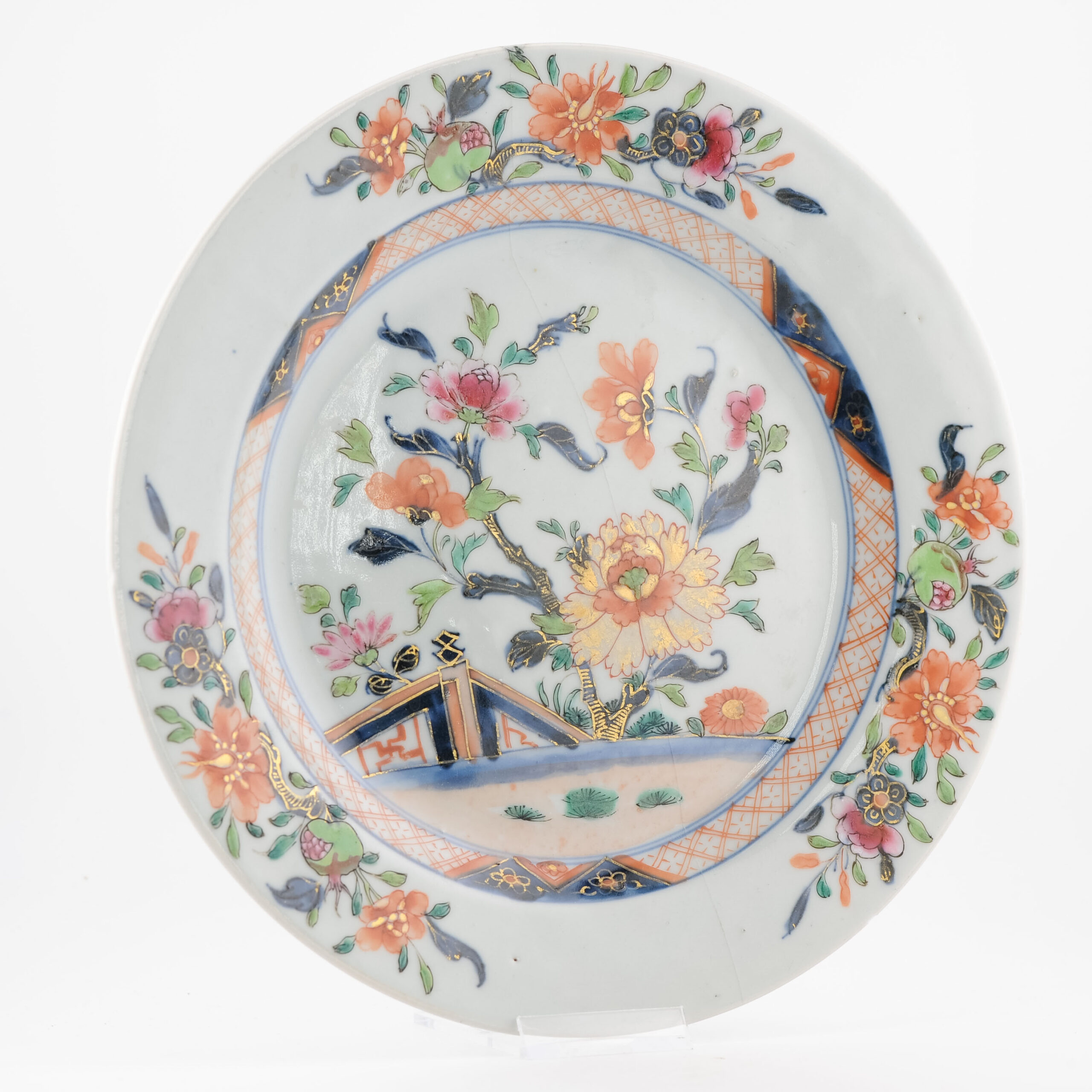 18C Yongzheng/Qianlong Chinese Porcelain Plate Valuables Verte Fencai - Image 2