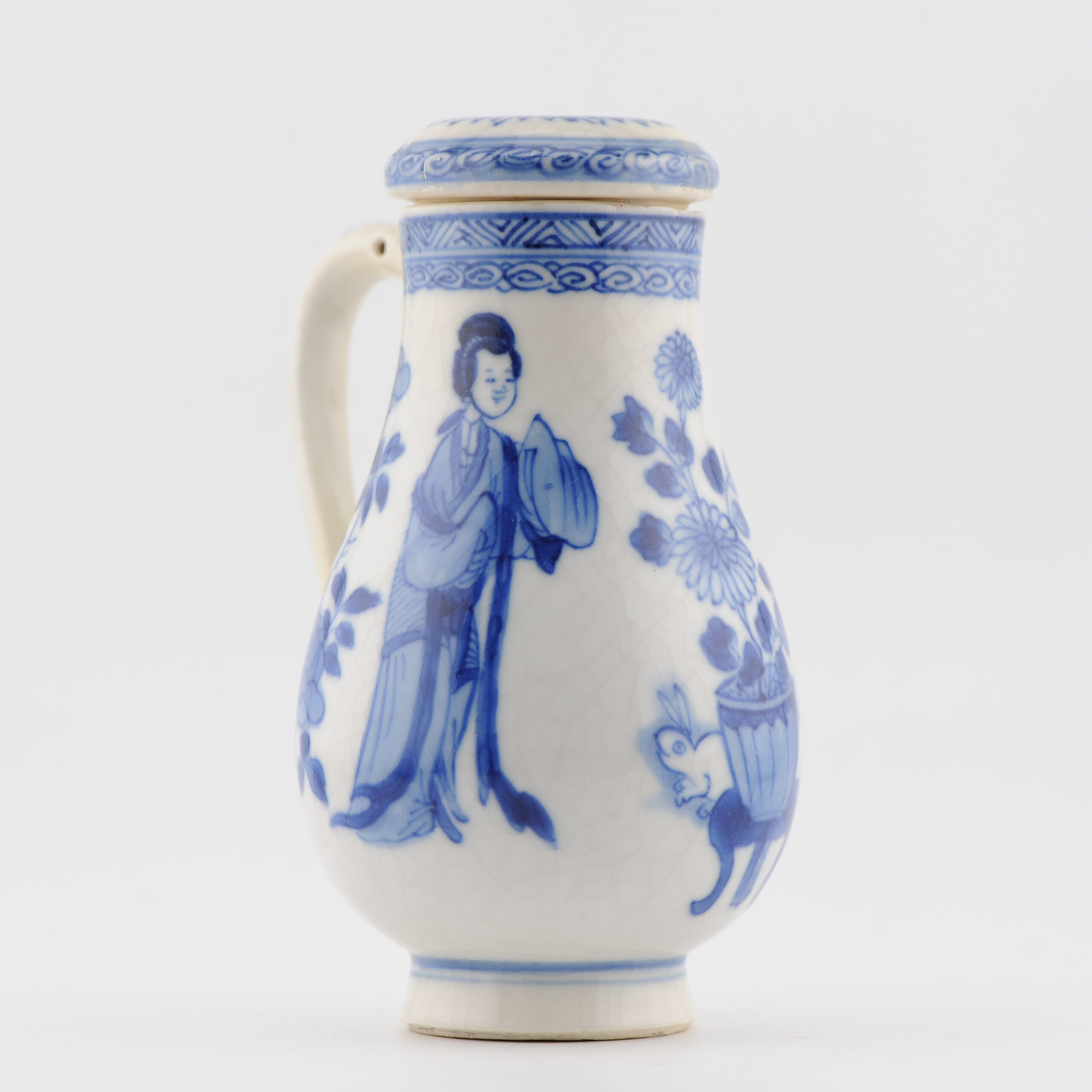 Antique 1700 Chinese Porcelain Kangxi period Jar Marked Blue & White China - Image 12
