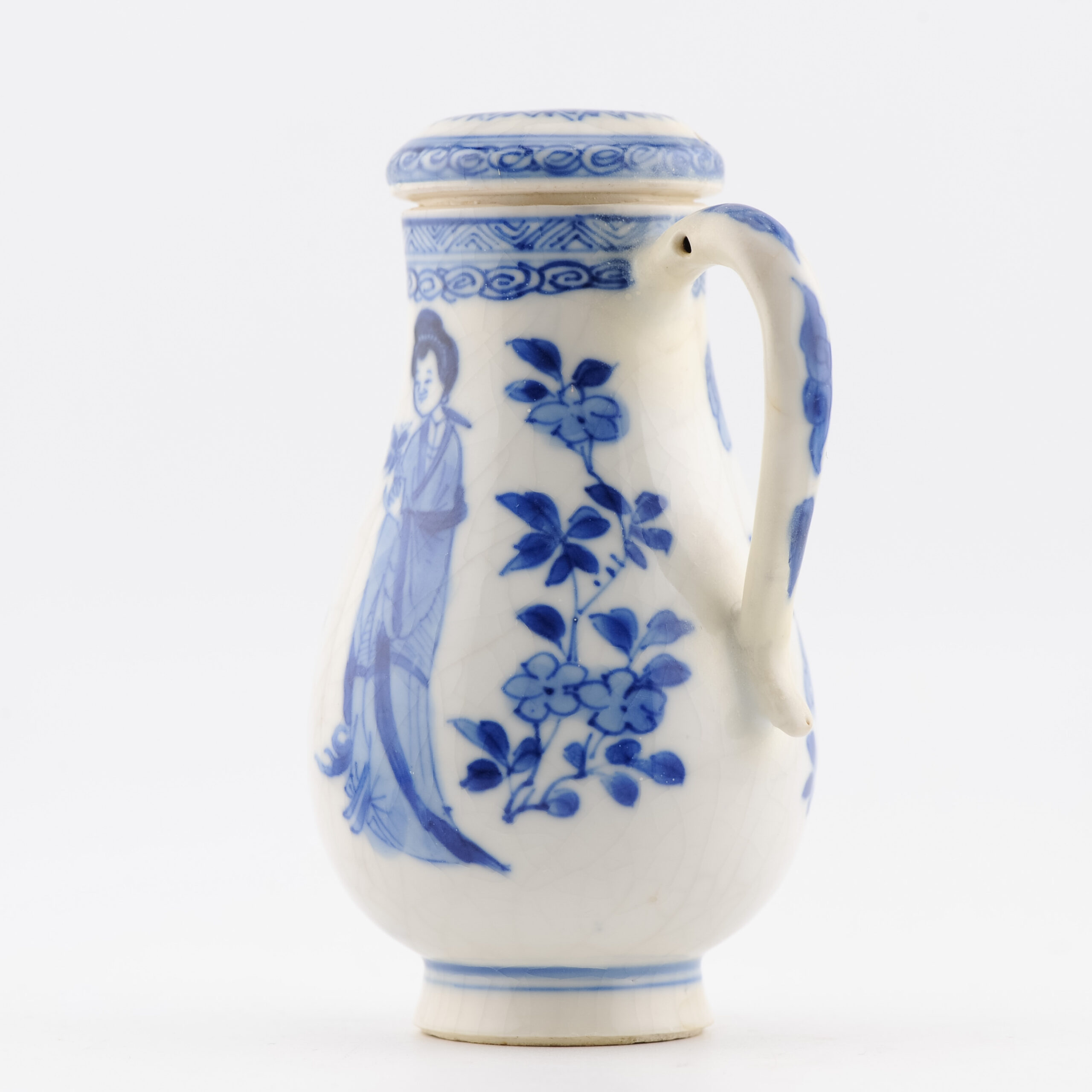 Antique 1700 Chinese Porcelain Kangxi period Jar Marked Blue & White China - Image 6
