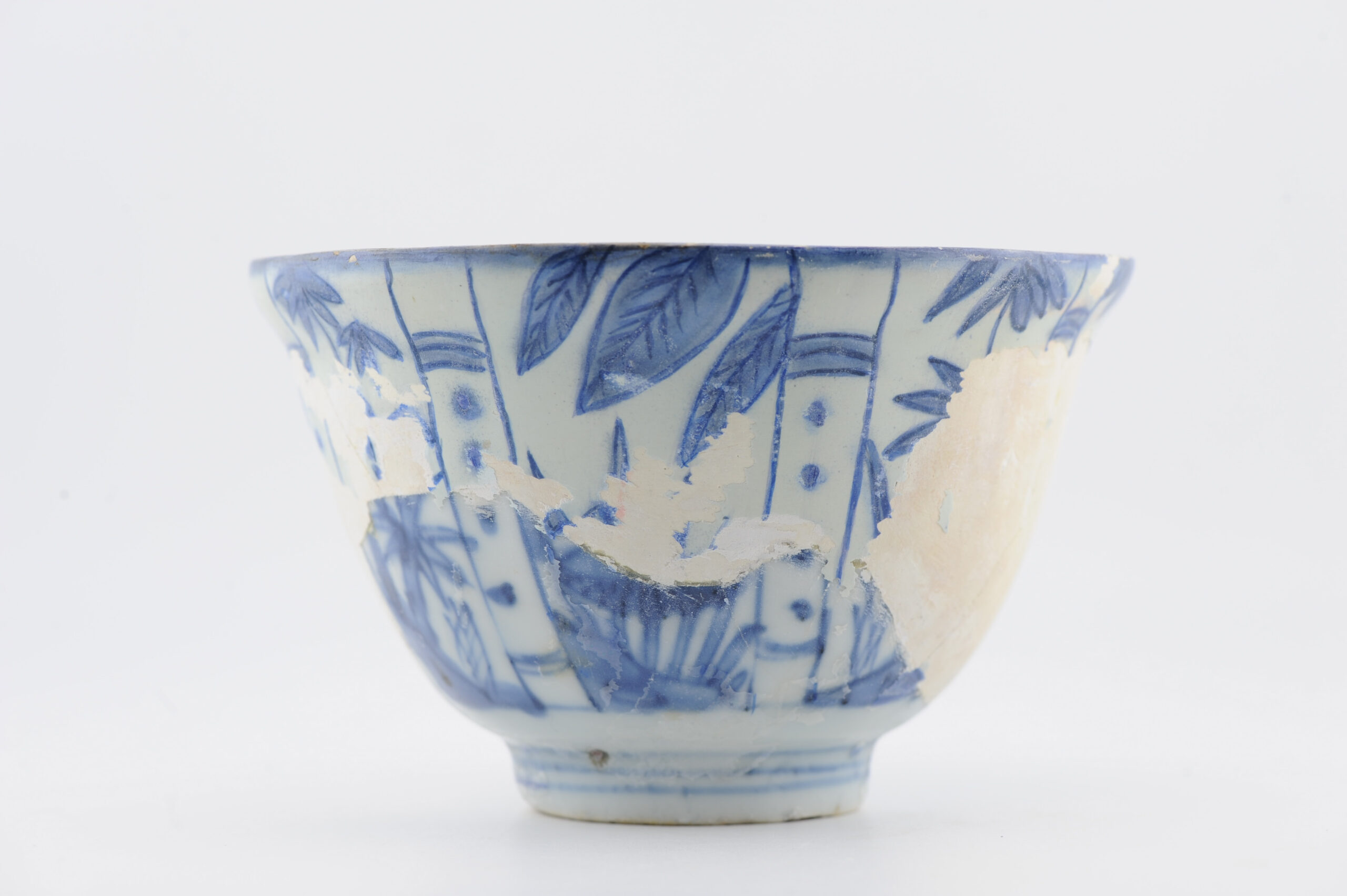 Antique Chinese Wanli Period Porcelain Ming/Transitional Kraak Crow Cup Bowl - Image 11