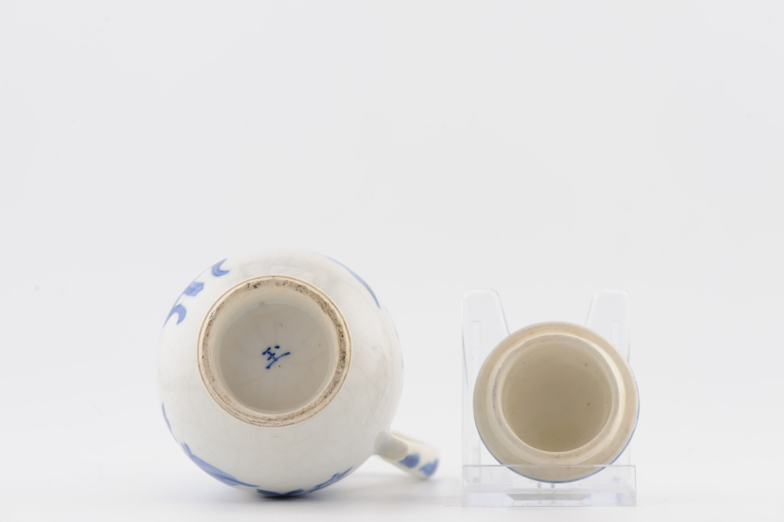 Antique 1700 Chinese Porcelain Kangxi period Jar Marked Blue & White China - Image 2