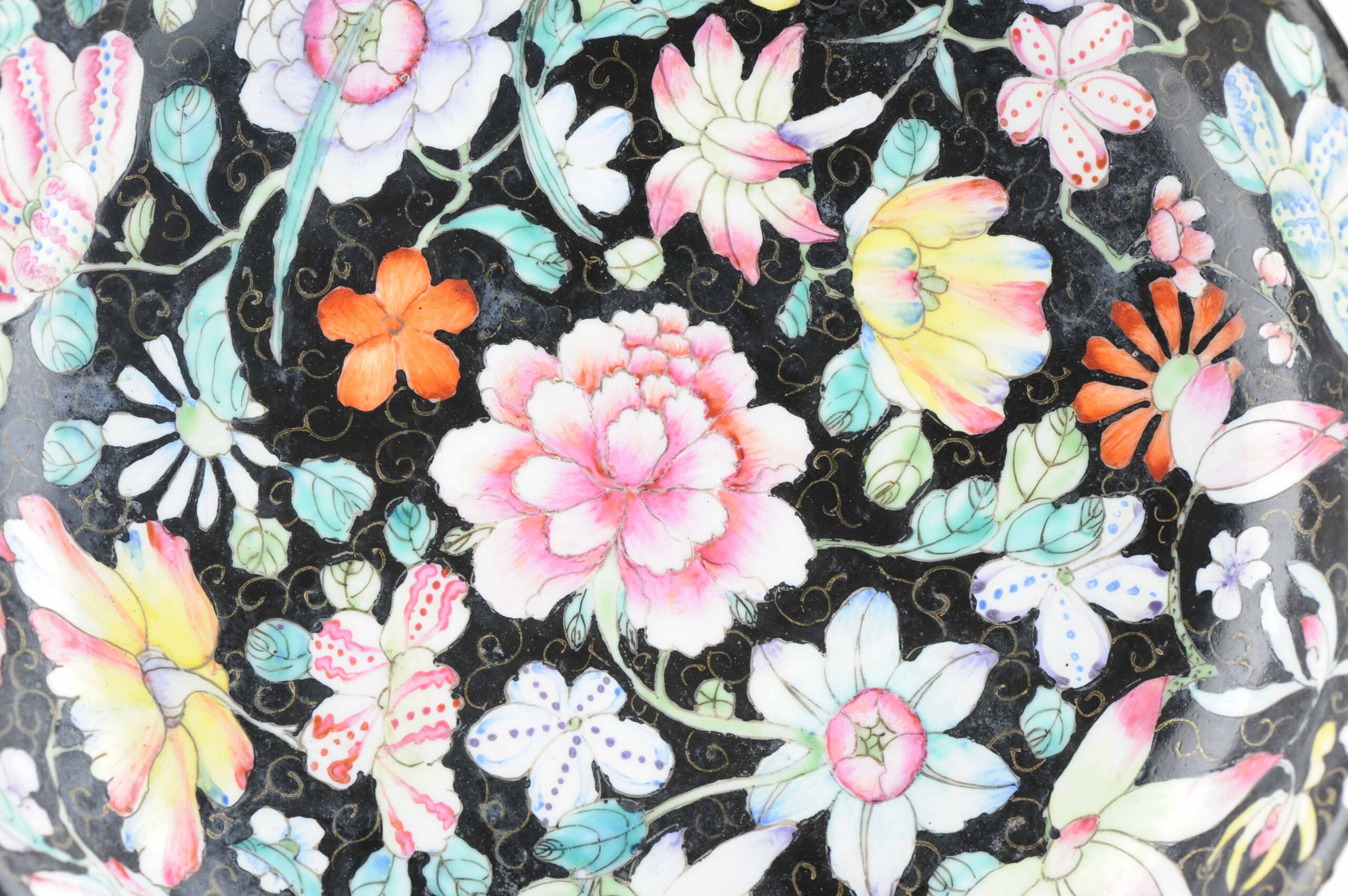 Antique 19th c Chinese Porcelain Marked Millefiori Plate Guangxu PEriod - Image 5