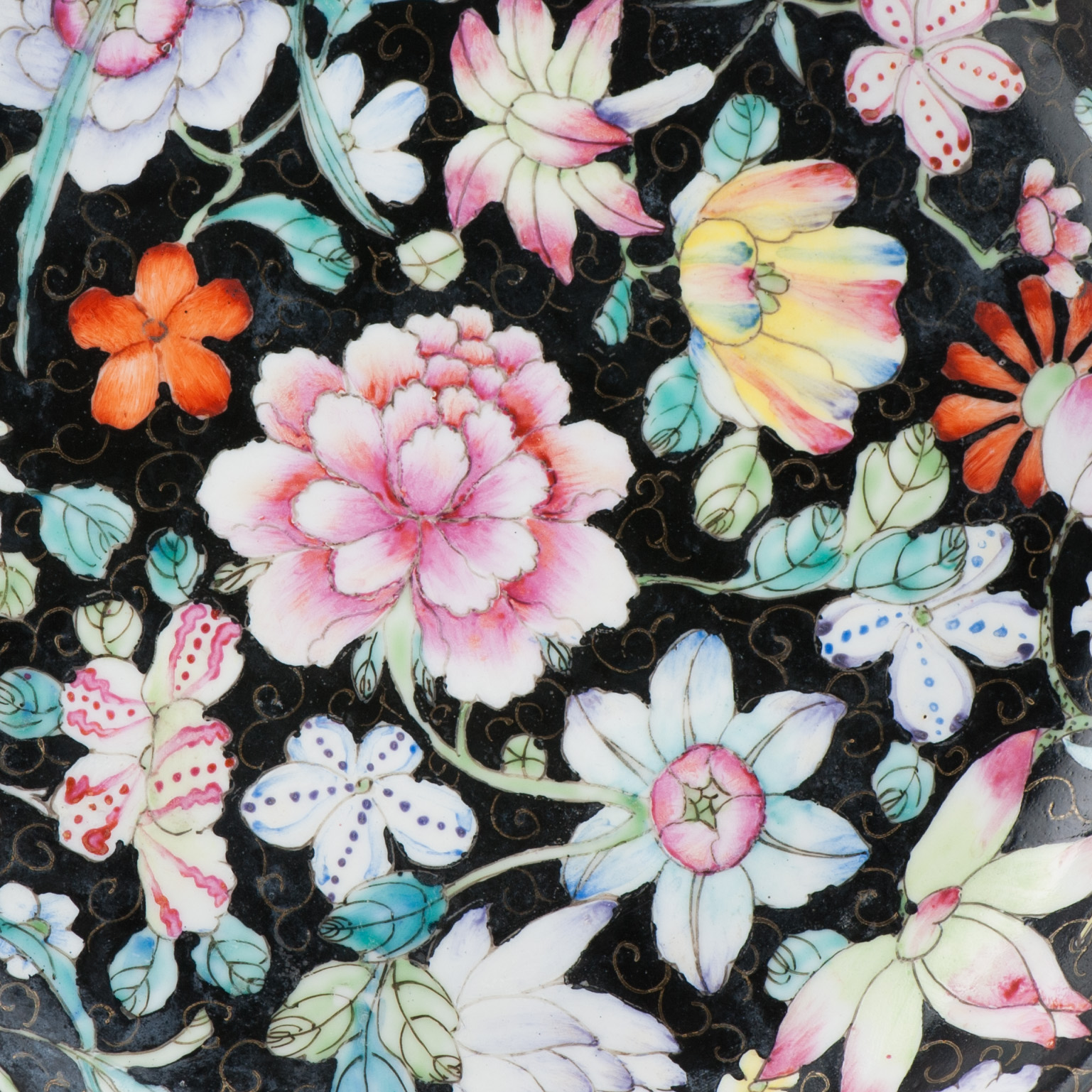 Antique 19th c Chinese Porcelain Marked Millefiori Plate Guangxu PEriod - Image 3