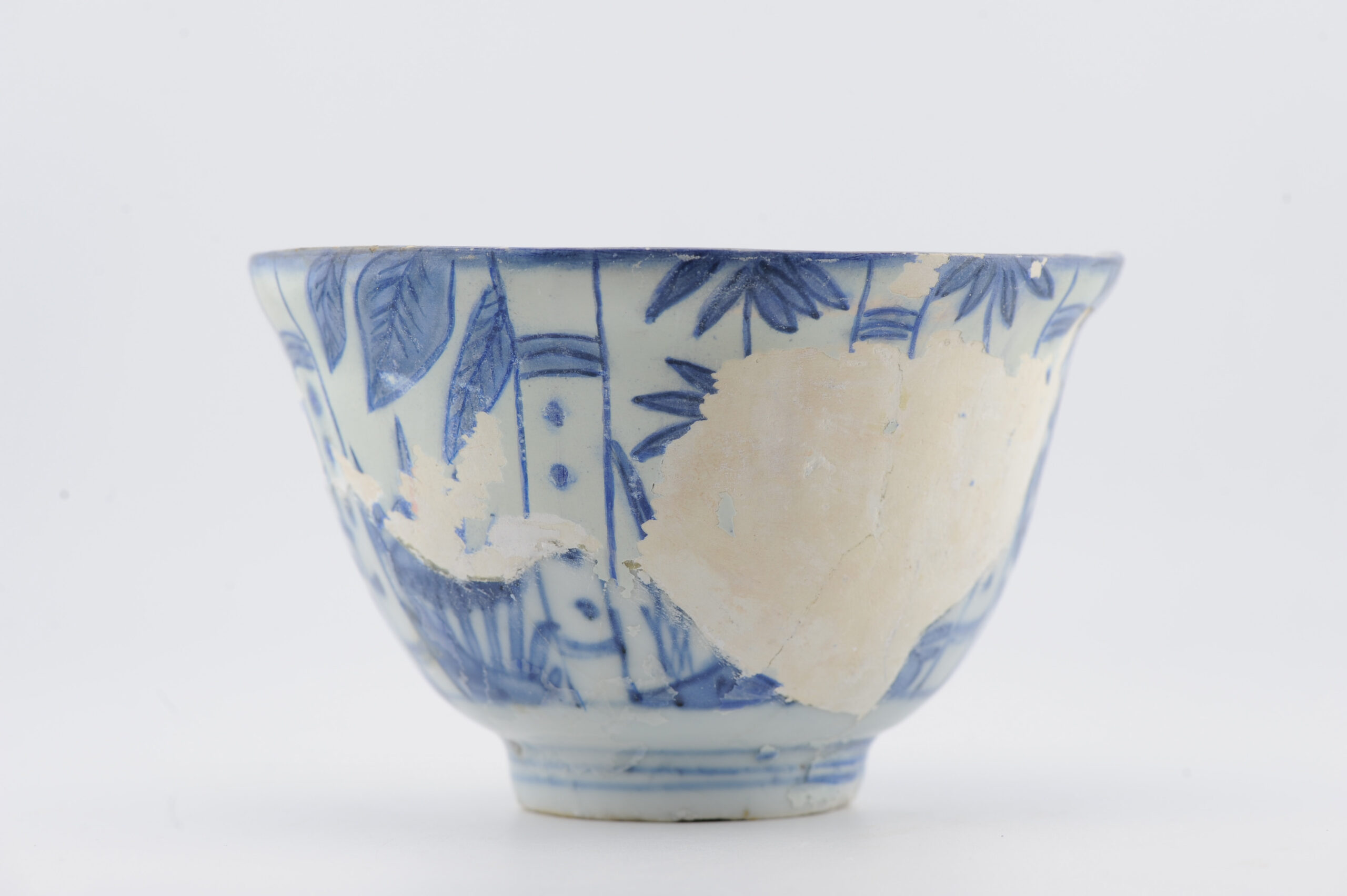 Antique Chinese Wanli Period Porcelain Ming/Transitional Kraak Crow Cup Bowl - Image 10