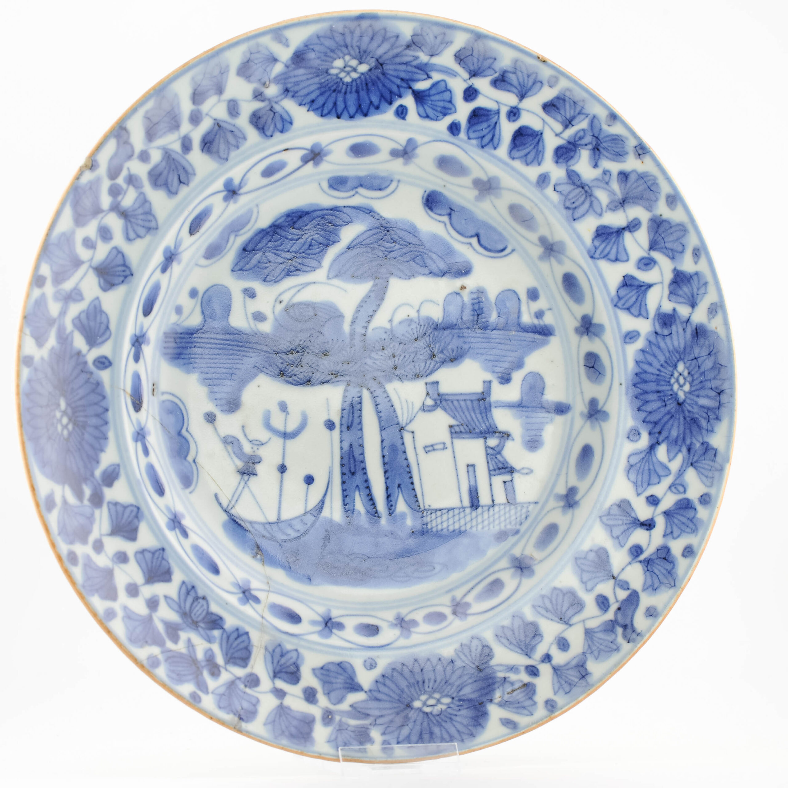 Antique Chinese Porcelain 19C Plate China Antique Kitchen Qing Dehua - Image 7