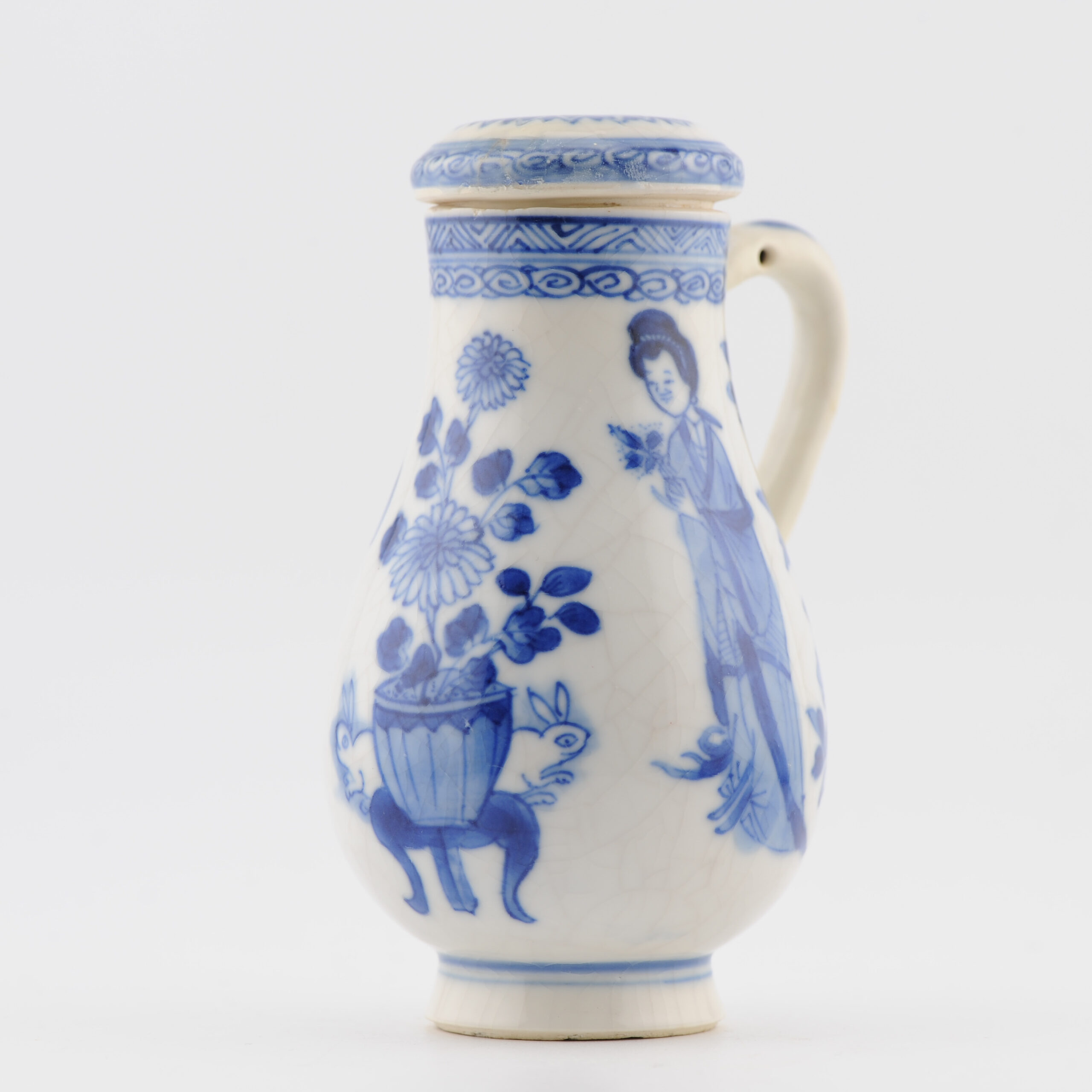 Antique 1700 Chinese Porcelain Kangxi period Jar Marked Blue & White China - Image 15
