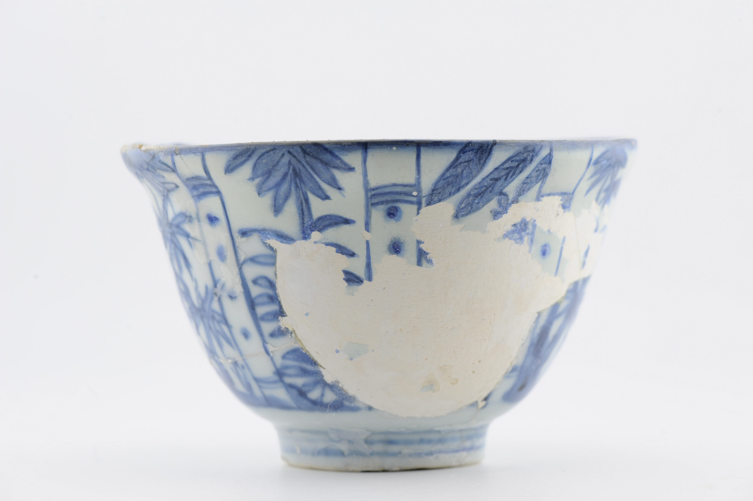 Antique Chinese Wanli Period Porcelain Ming/Transitional Kraak Crow Cup Bowl - Image 14