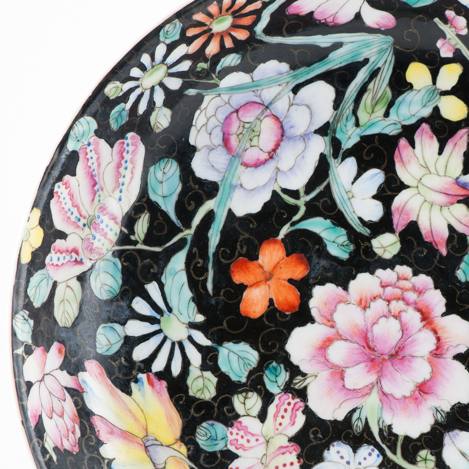 Antique 19th c Chinese Porcelain Marked Millefiori Plate Guangxu PEriod - Image 4