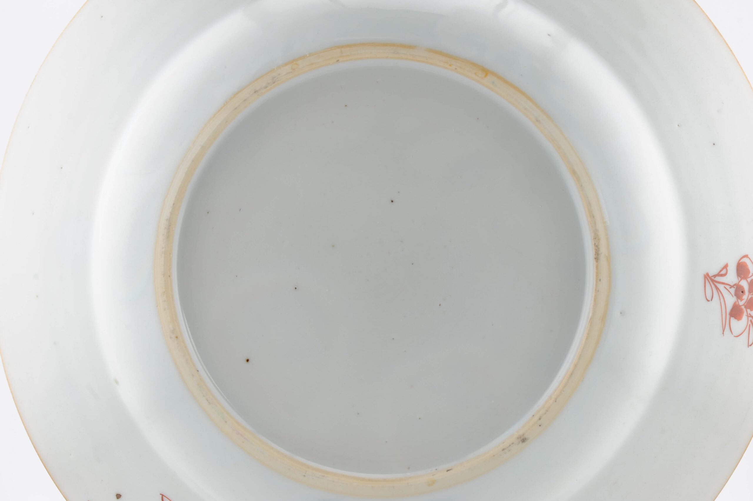 Top Level Antique Chinese Porcelain Kangxi/Yongzheng Period Rose Plate Dish - Image 15