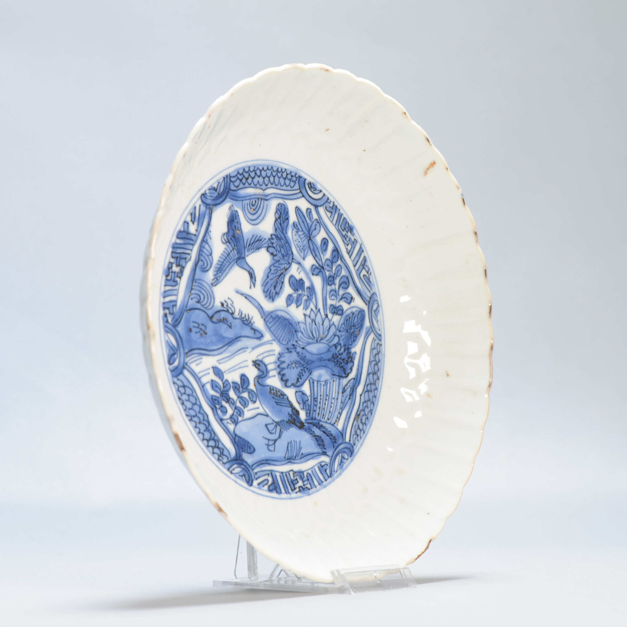 Top Quality Wanli Antique Ming Period Chinese Porcelain Kraak Plate Ducks - Image 5